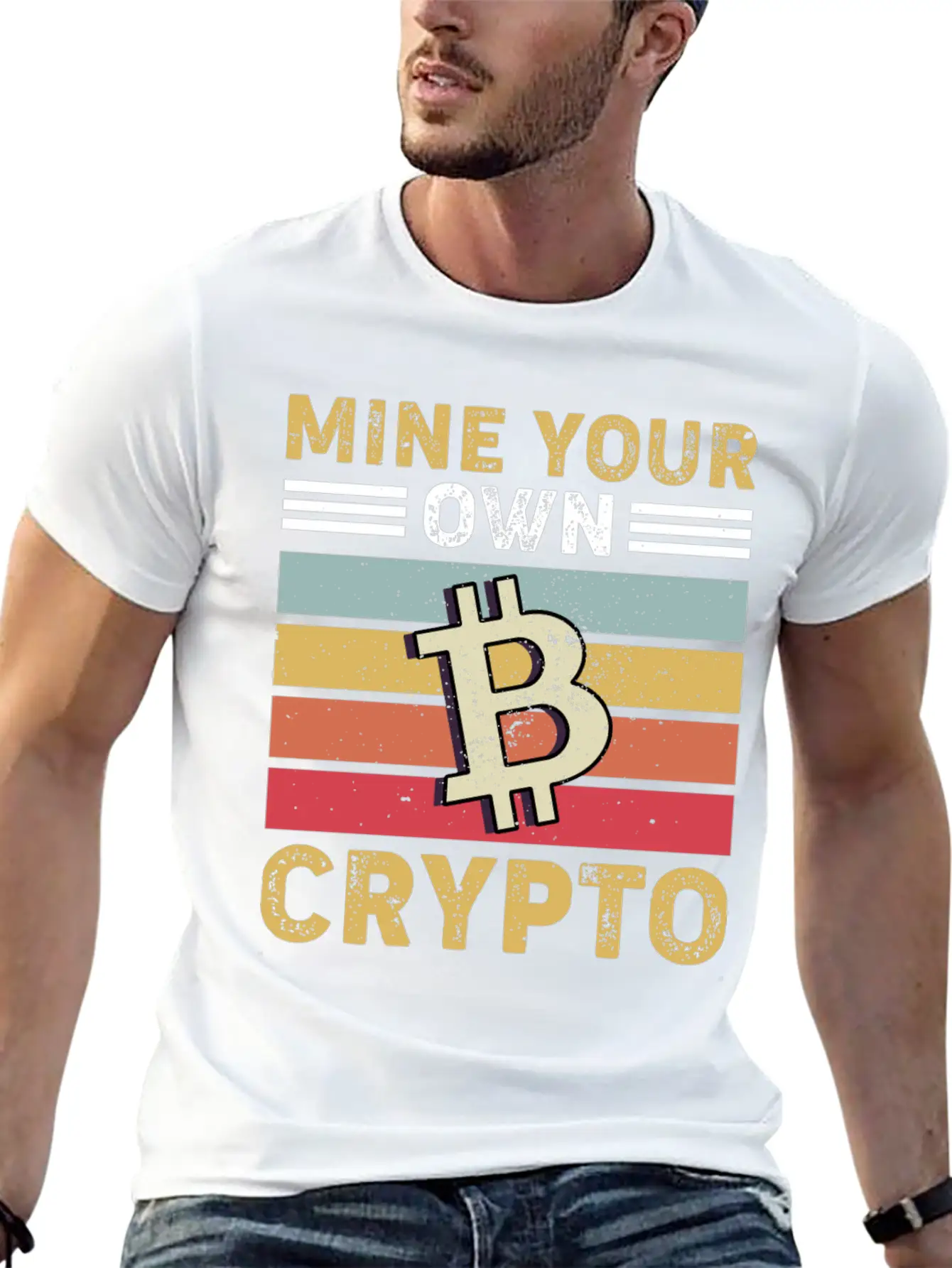 Mind Your Own Crypto, Bitcoin Casual Graphic T-Shirt – Simple And Comfortable Daily Wear