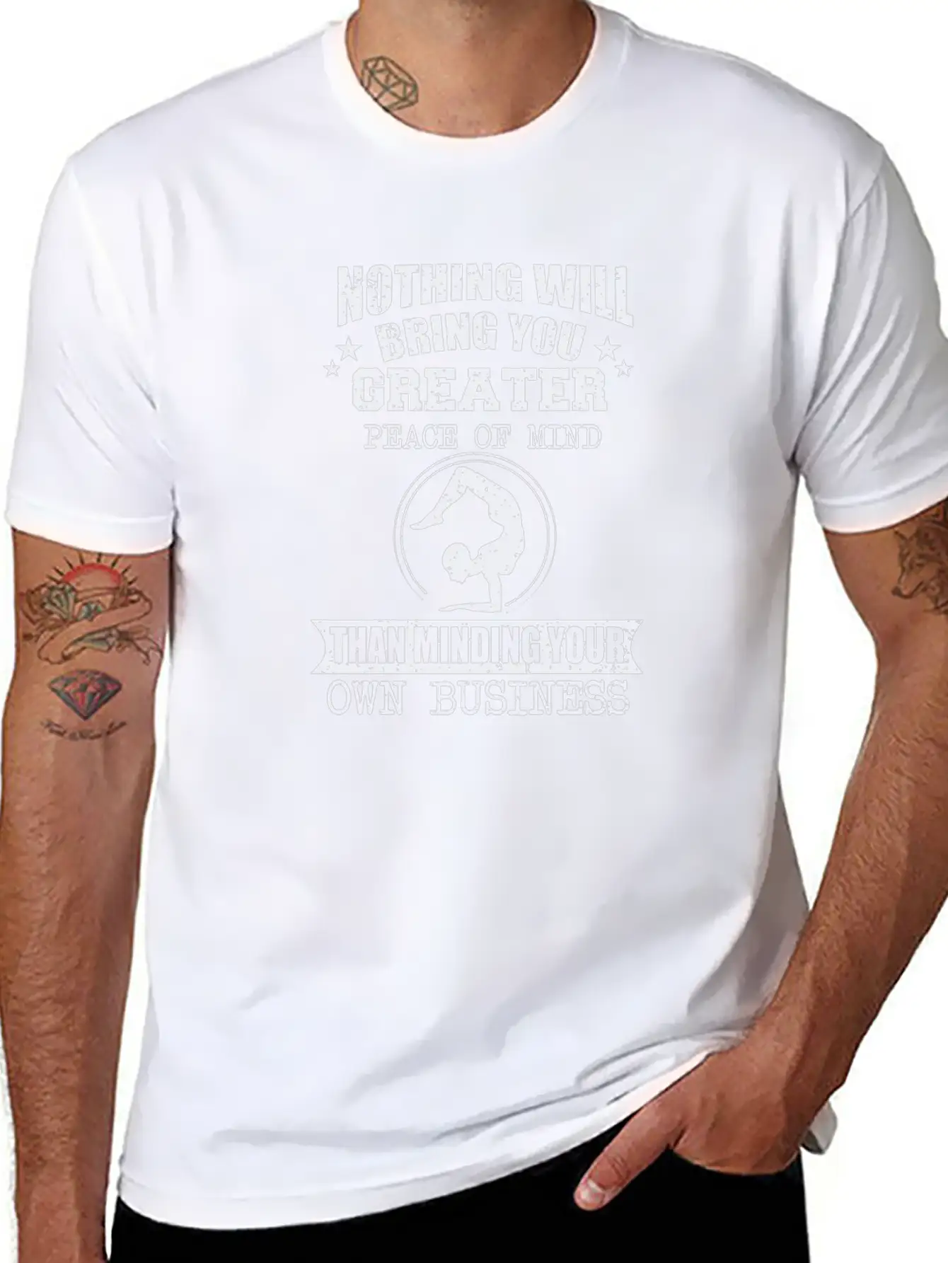 Minding Your Own Business Brings You Piece Of Mind Classic Cotton Tee – Unisex Comfort For Any Season
