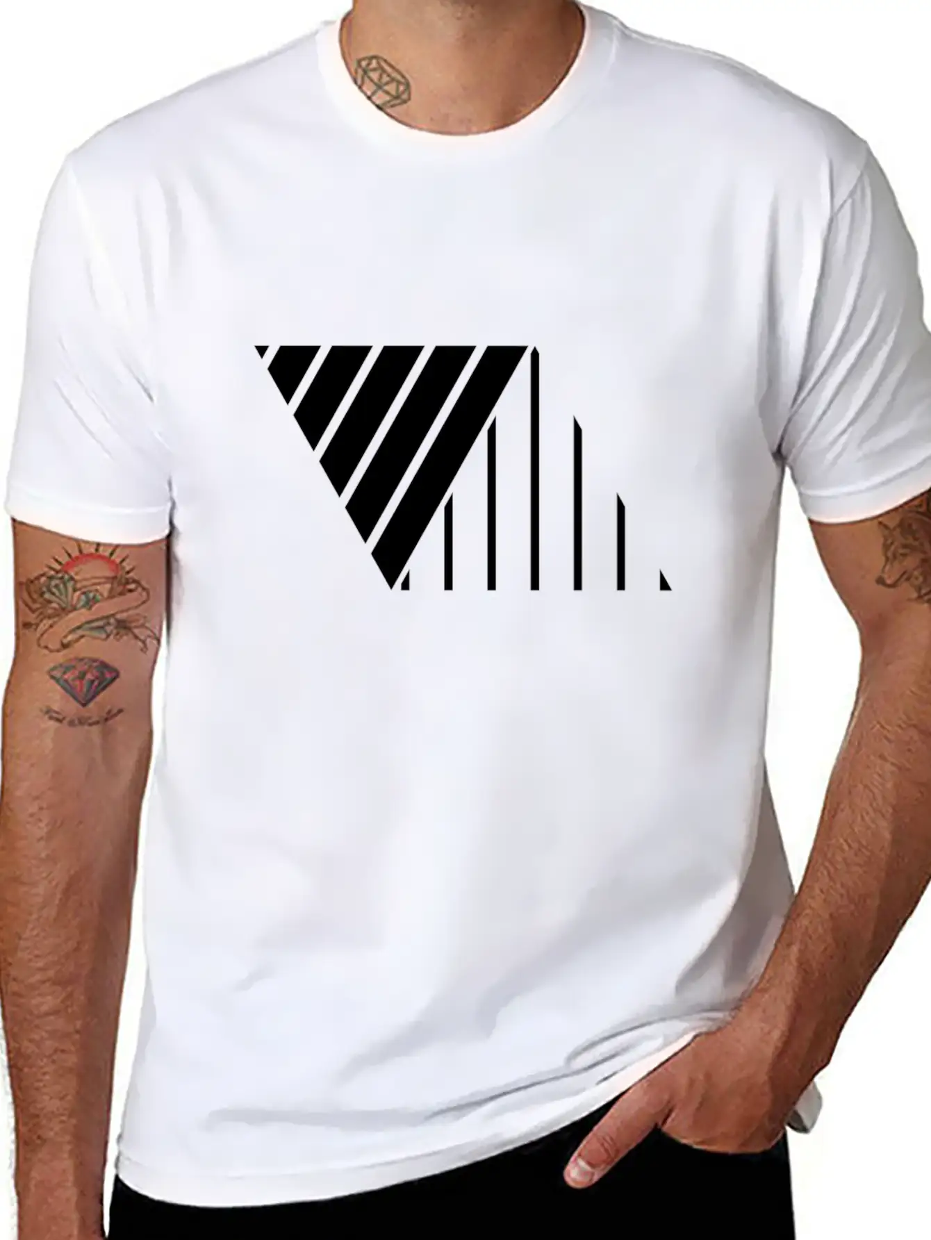 Minimal Geometric 238 Classic Cotton Tee – Unisex Comfort For Any Season
