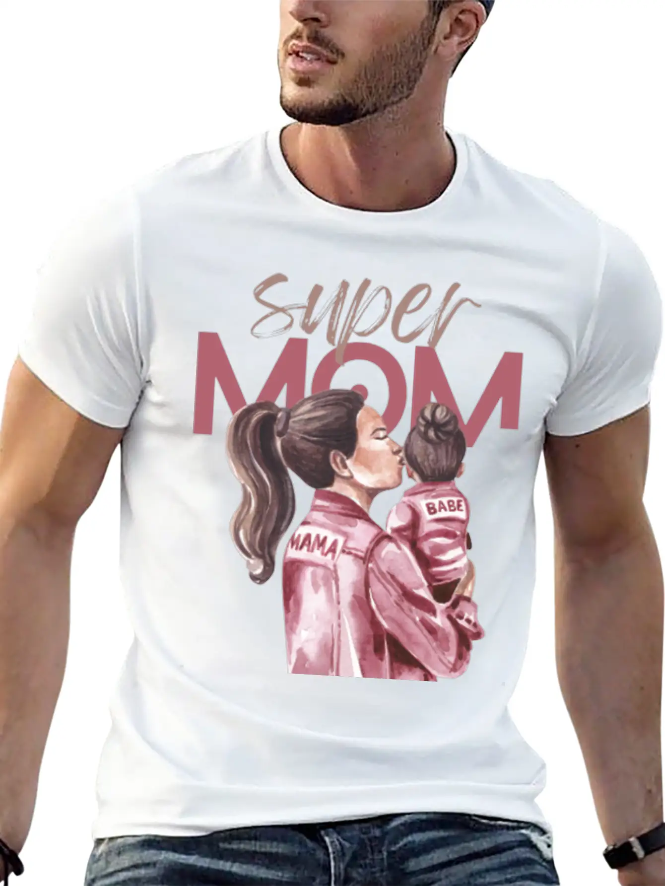 Mothers Day | Happy Mothers Day Casual Graphic T-Shirt – Simple And Comfortable Daily Wear