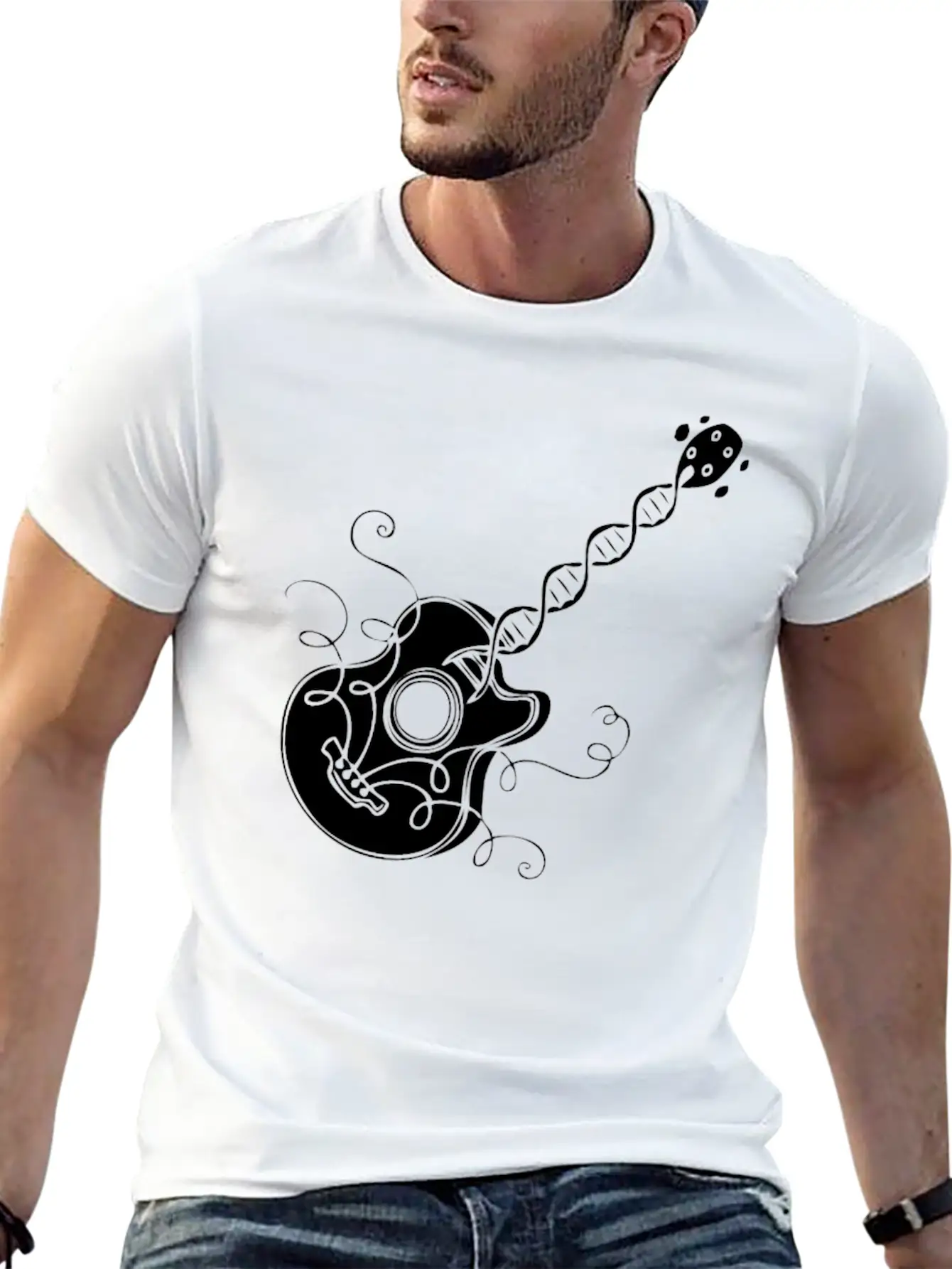 Music In The DNA Casual Graphic T-Shirt – Simple And Comfortable Daily Wear