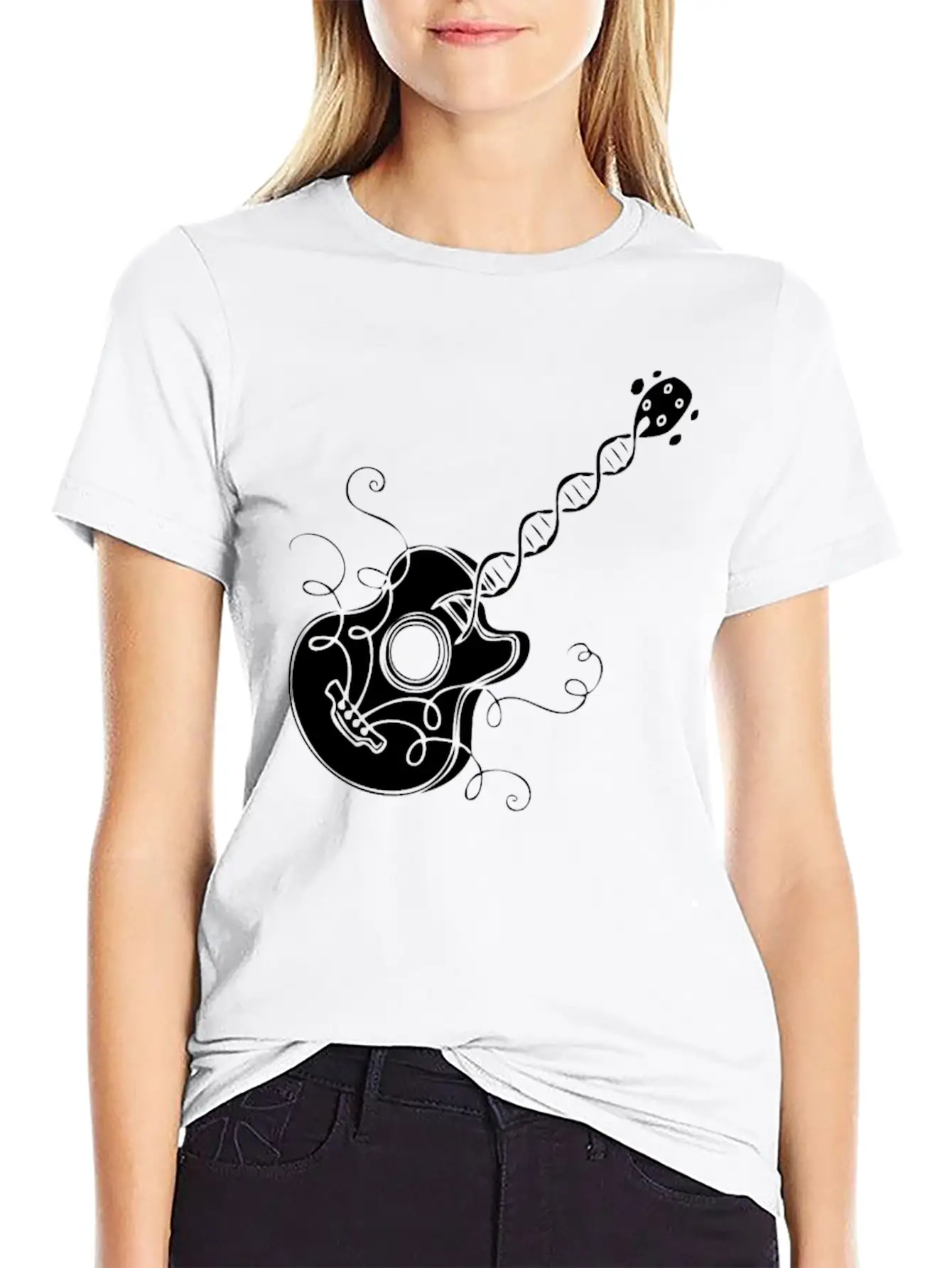 Music In The DNA Casual Graphic T-Shirt – Simple And Comfortable Daily Wear