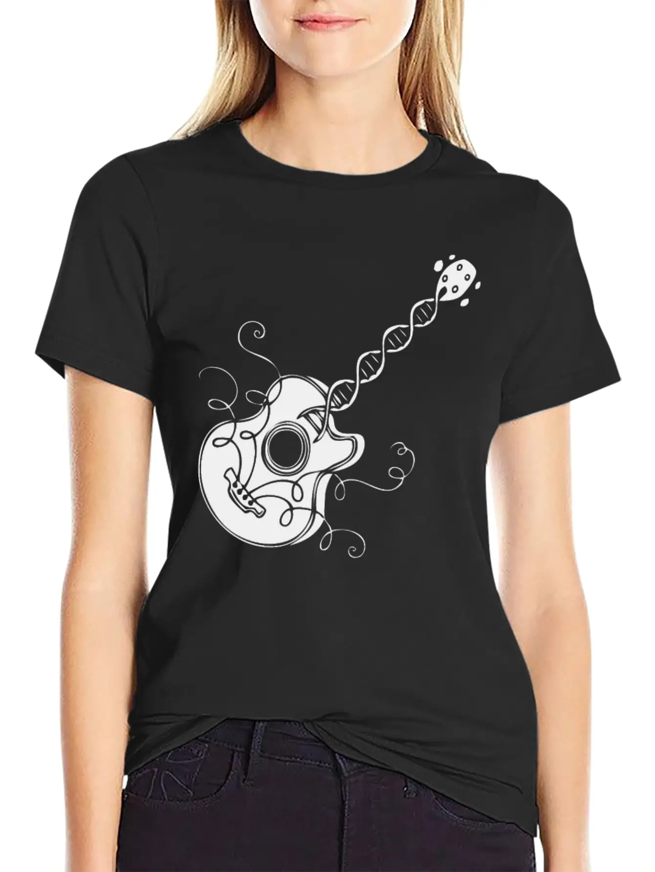 Music In The DNA Casual Graphic T-Shirt – Simple And Comfortable Daily Wear
