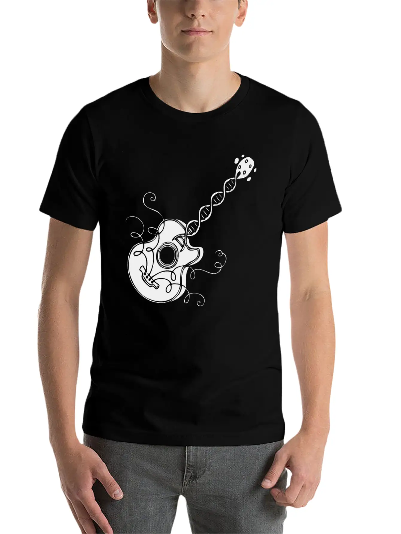 Music In The DNA Casual Graphic T-Shirt – Simple And Comfortable Daily Wear