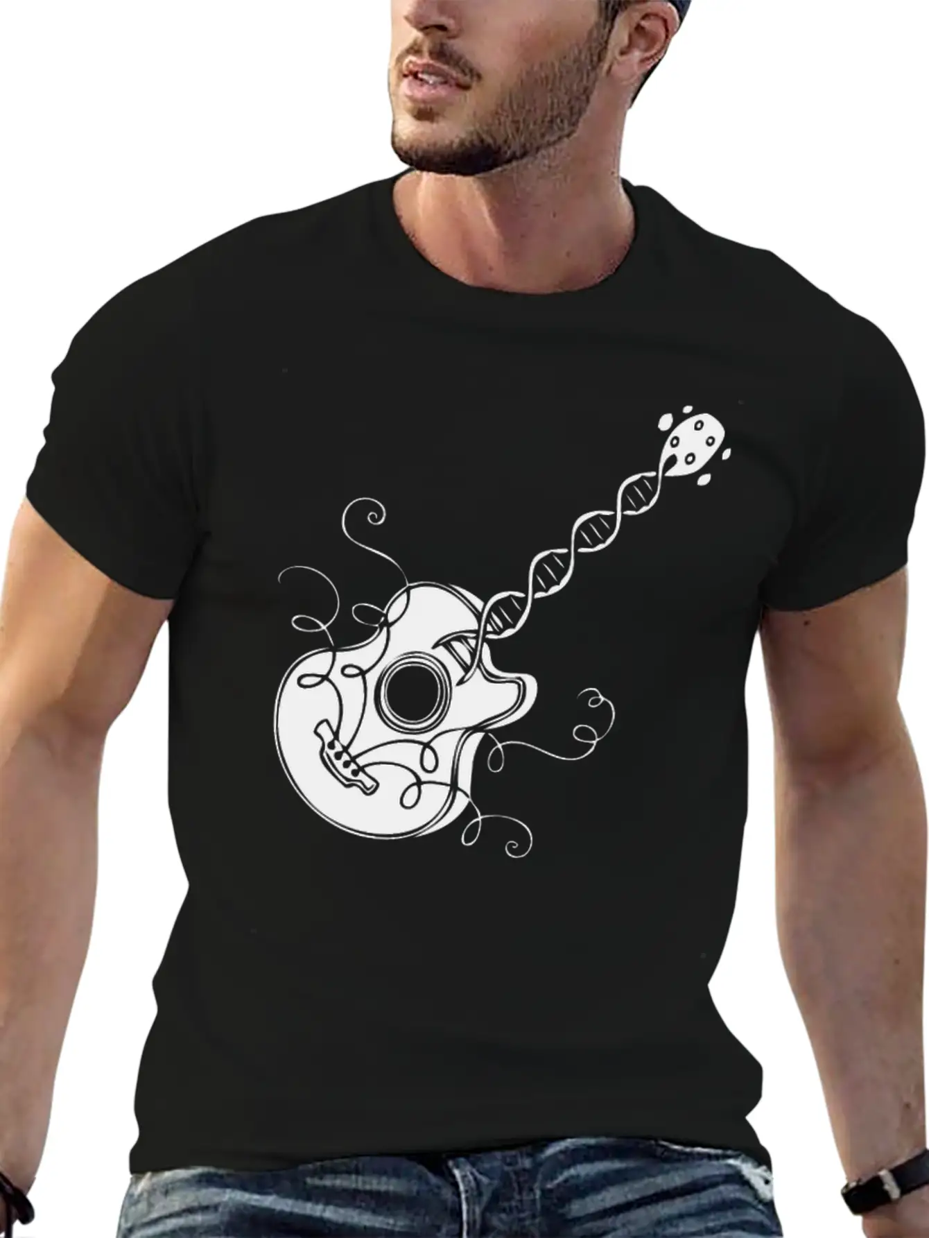 Music In The DNA Casual Graphic T-Shirt – Simple And Comfortable Daily Wear