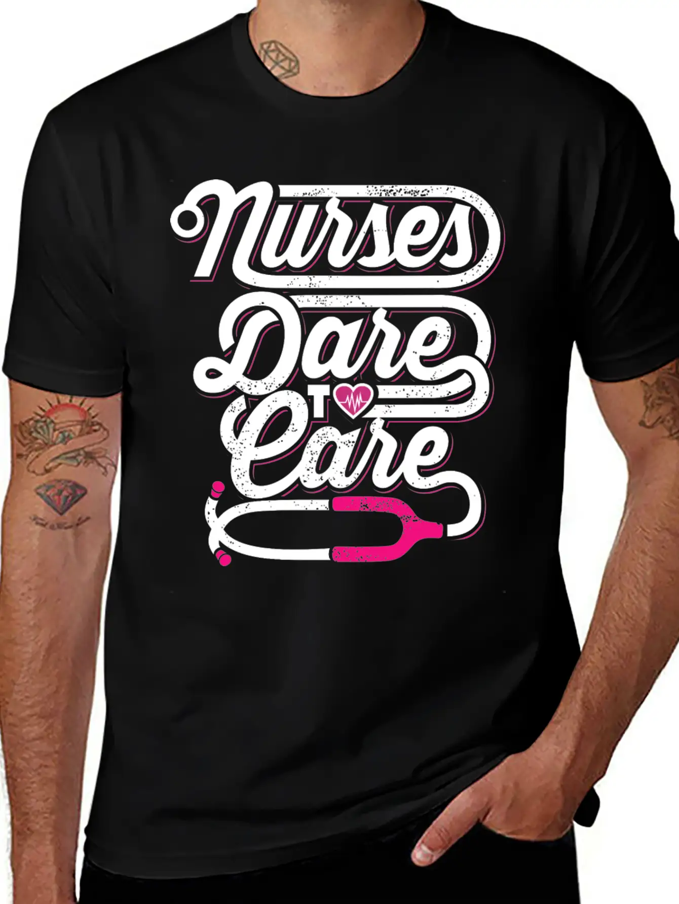 Nurses Dare To Care Nursing Hospital Classic Cotton Tee – Unisex Comfort For Any Season