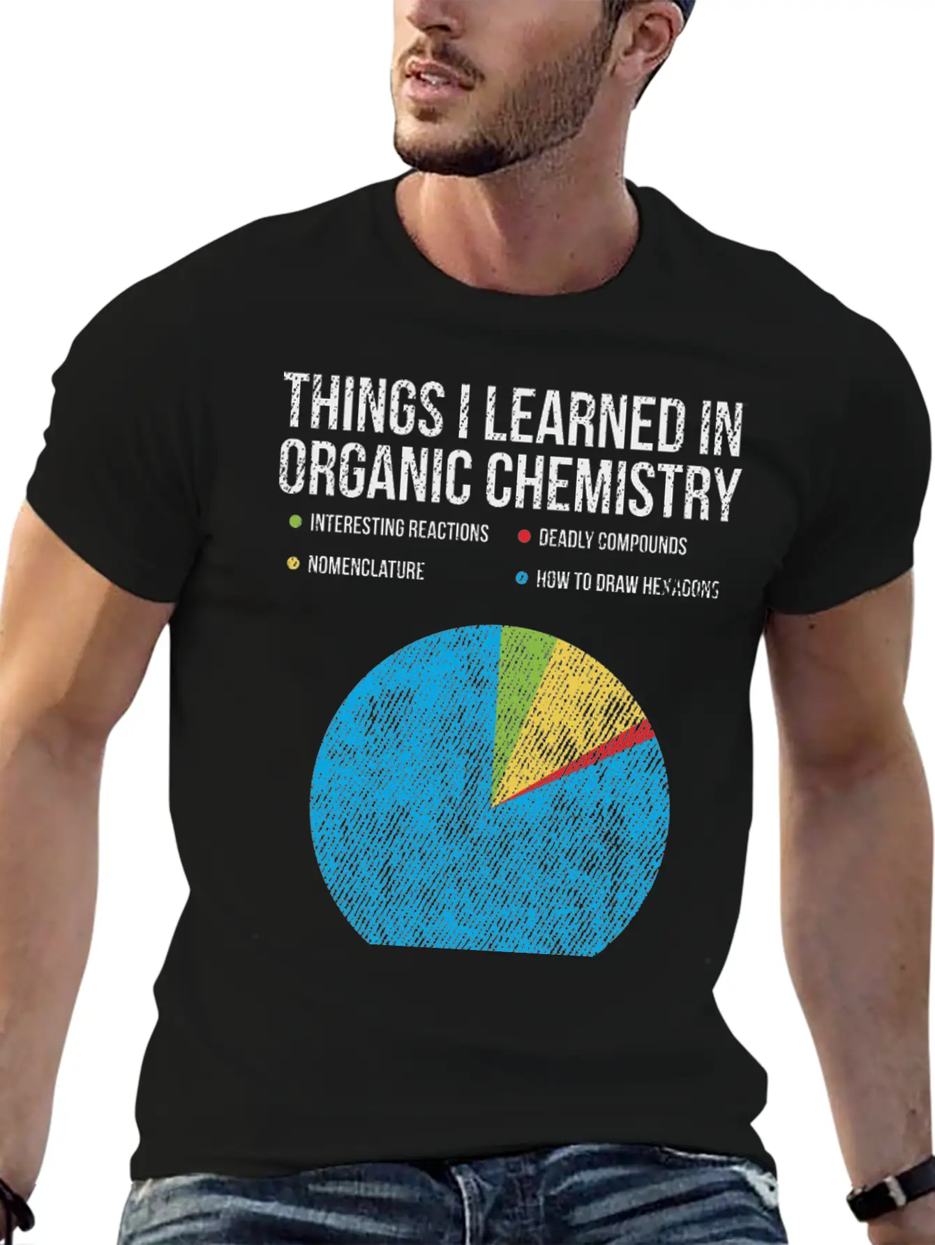 Organic Chemistry Chemist Teacher Professional Casual Graphic T-Shirt – Simple And Comfortable Daily Wear