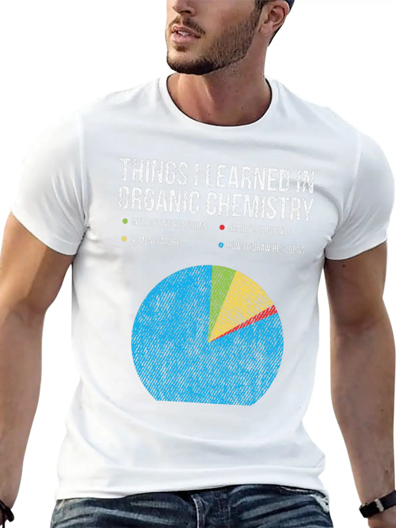 Organic Chemistry Chemist Teacher Professional Casual Graphic T-Shirt – Simple And Comfortable Daily Wear