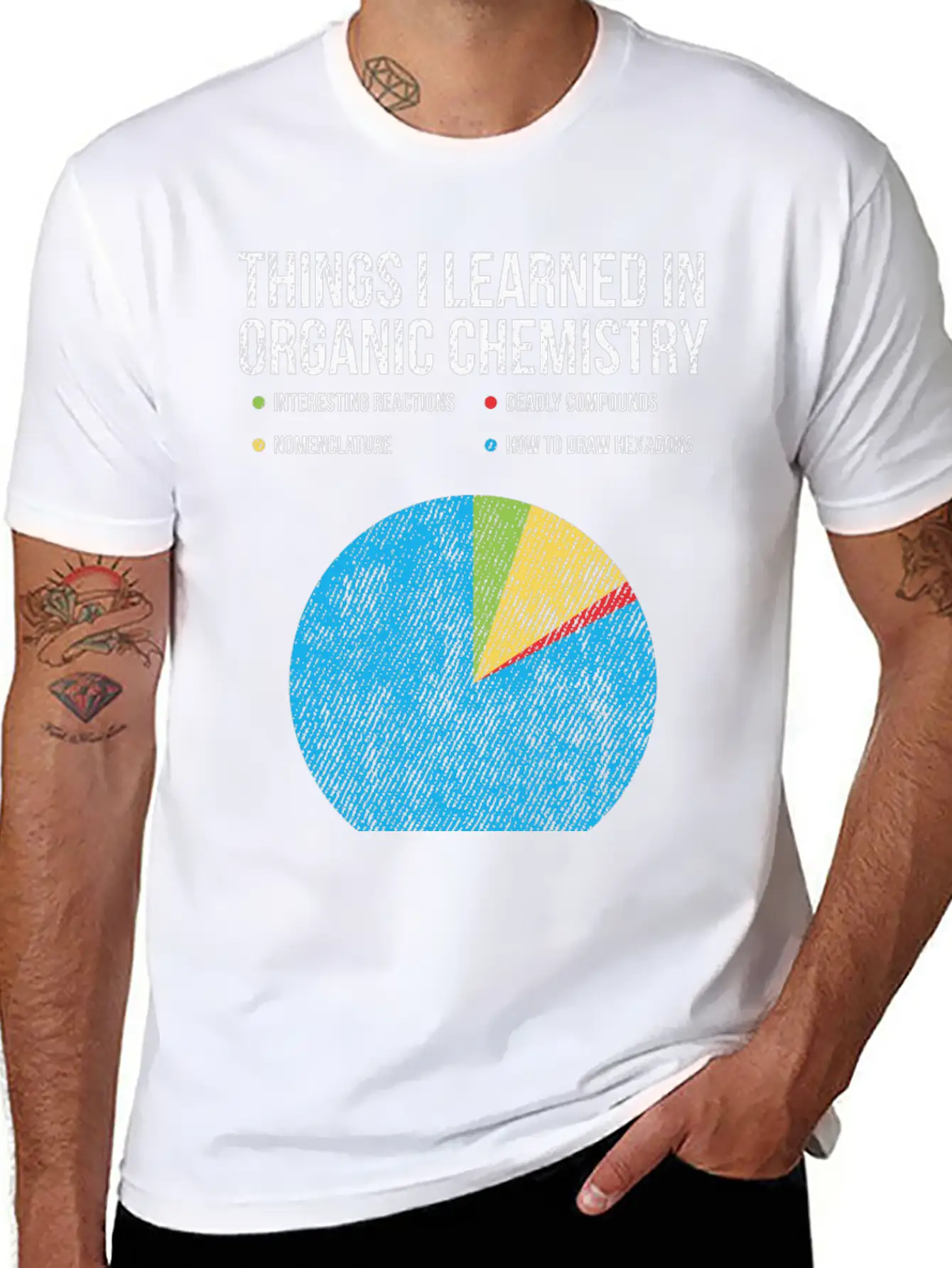 Organic Chemistry Chemist Teacher Professional Casual Graphic T-Shirt – Simple And Comfortable Daily Wear