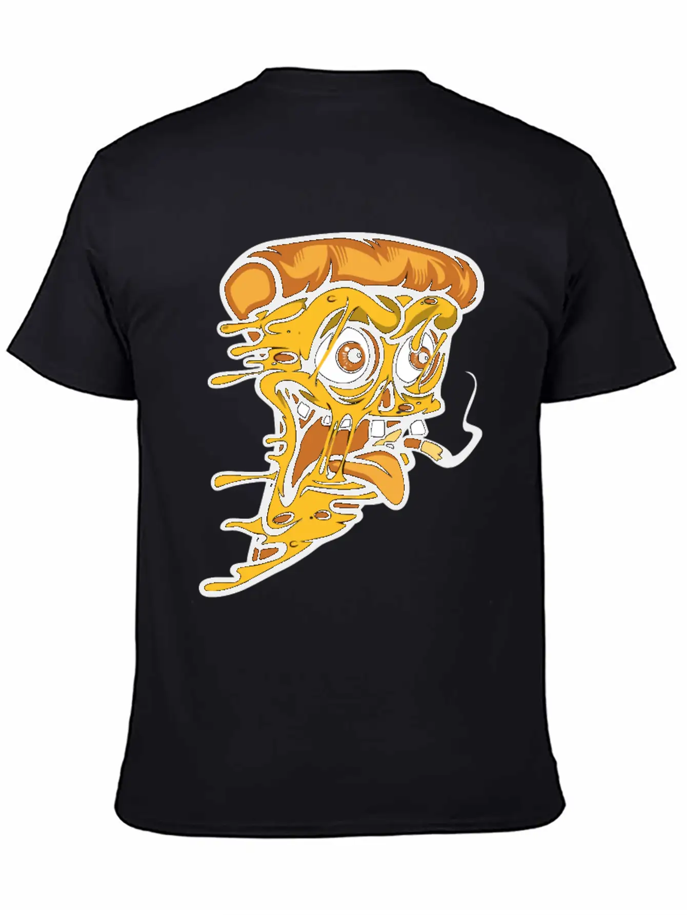 Pizza Smoking Unisex Short Sleeve Soft Cotton T-Shirt – Casual Everyday Wear