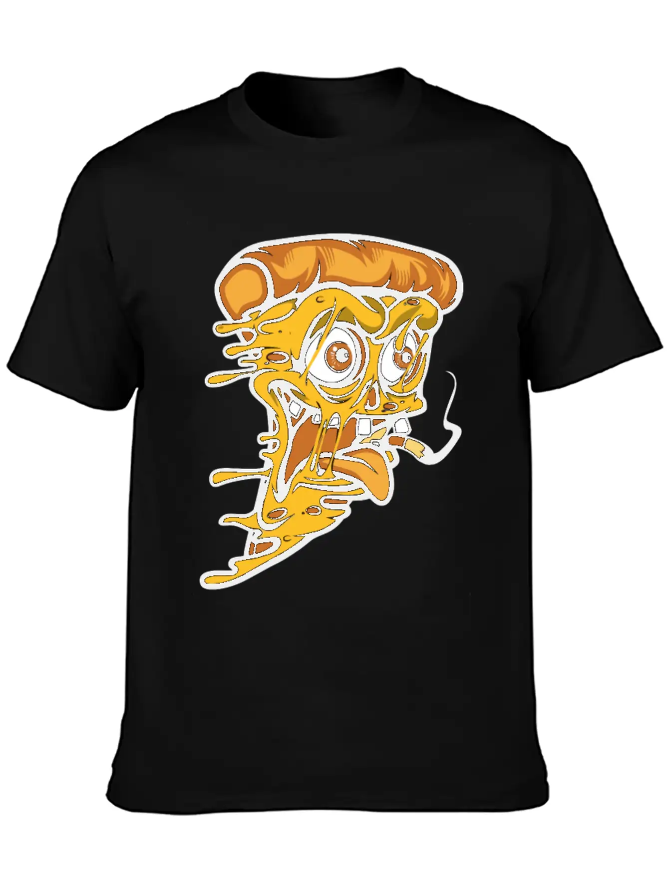 Pizza Smoking Unisex Short Sleeve Soft Cotton T-Shirt – Casual Everyday Wear