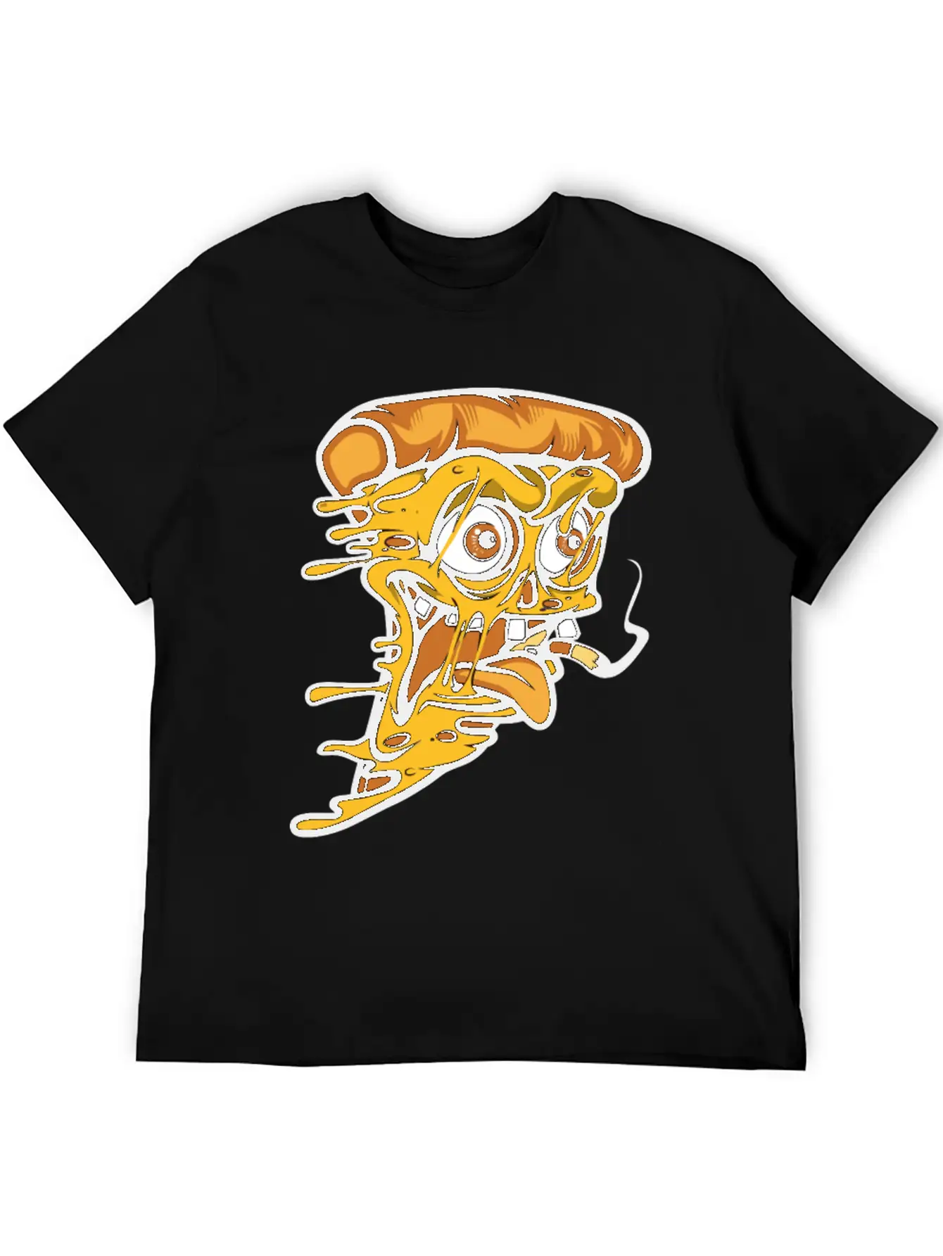 Pizza Smoking Unisex Short Sleeve Soft Cotton T-Shirt – Casual Everyday Wear
