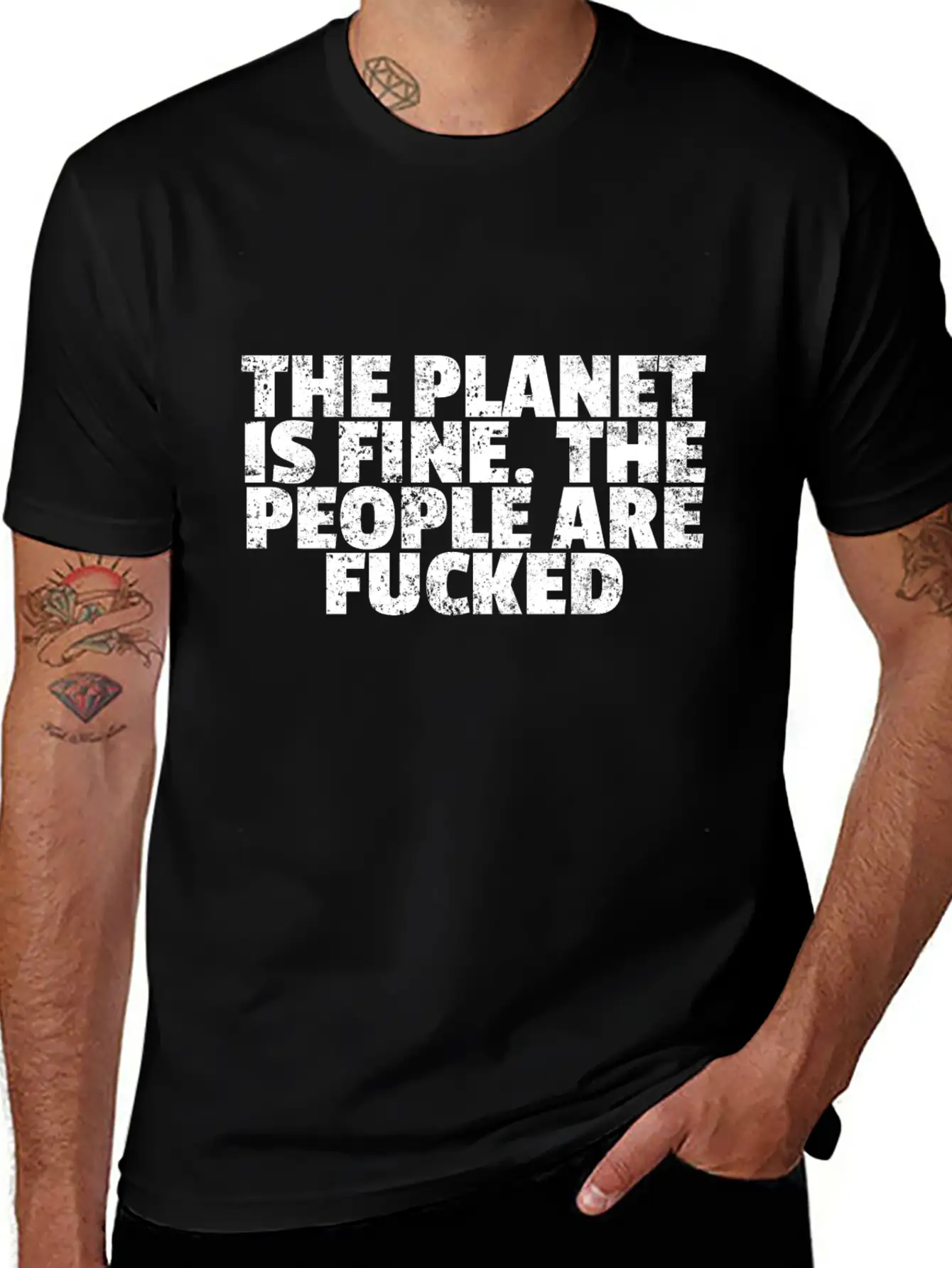 Planet Quote Classic Cotton Tee – Unisex Comfort For Any Season
