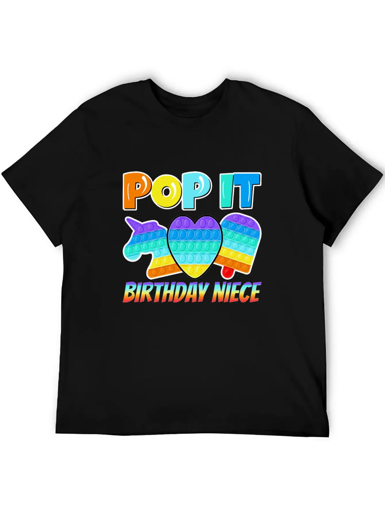 Pop It Birthday Niece Poppin Birthday Essential Unisex Summer Tee – Soft Cotton Casual Fit