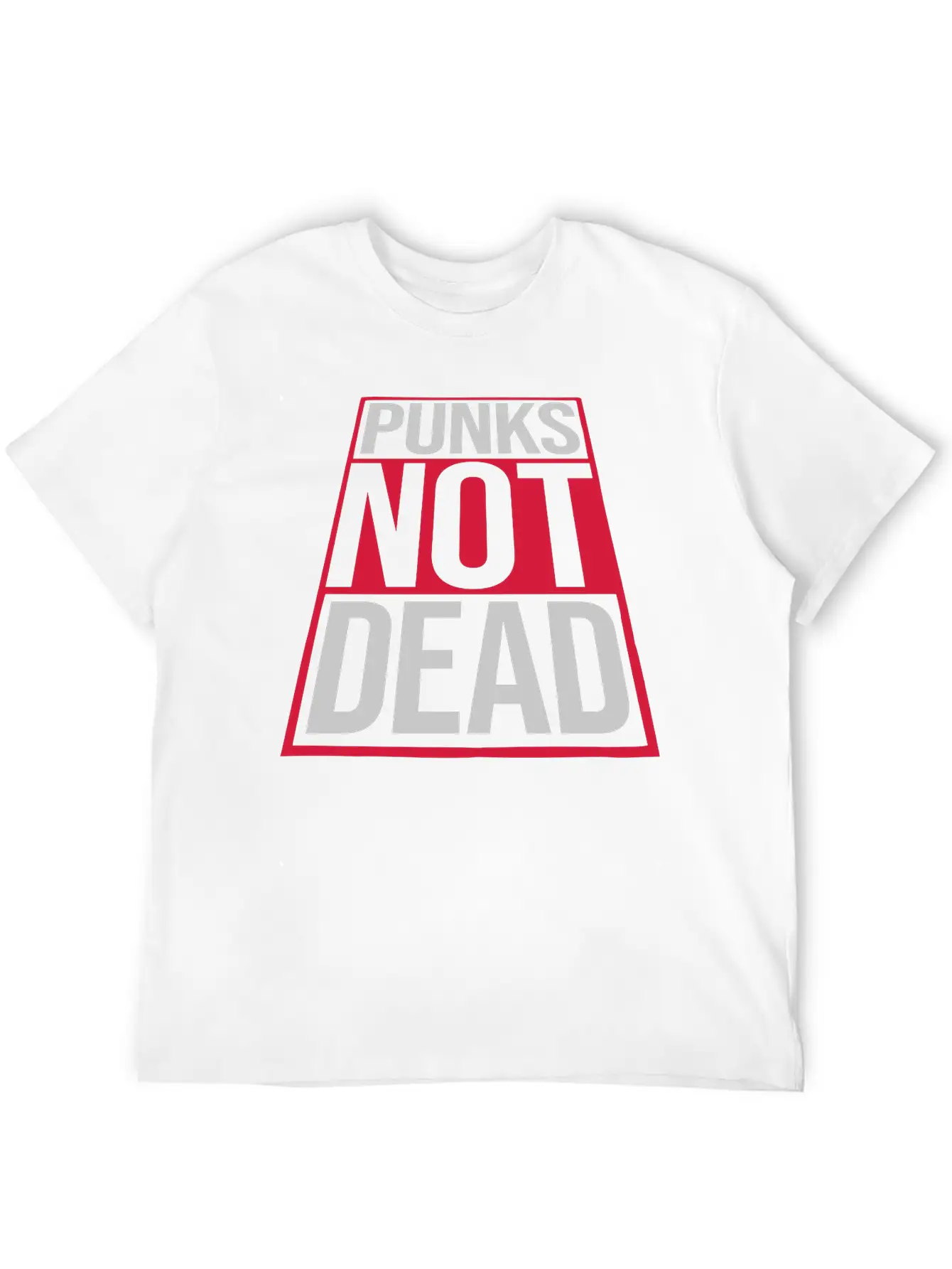 Punks Not Dead Quote Casual Graphic T-Shirt – Simple And Comfortable Daily Wear
