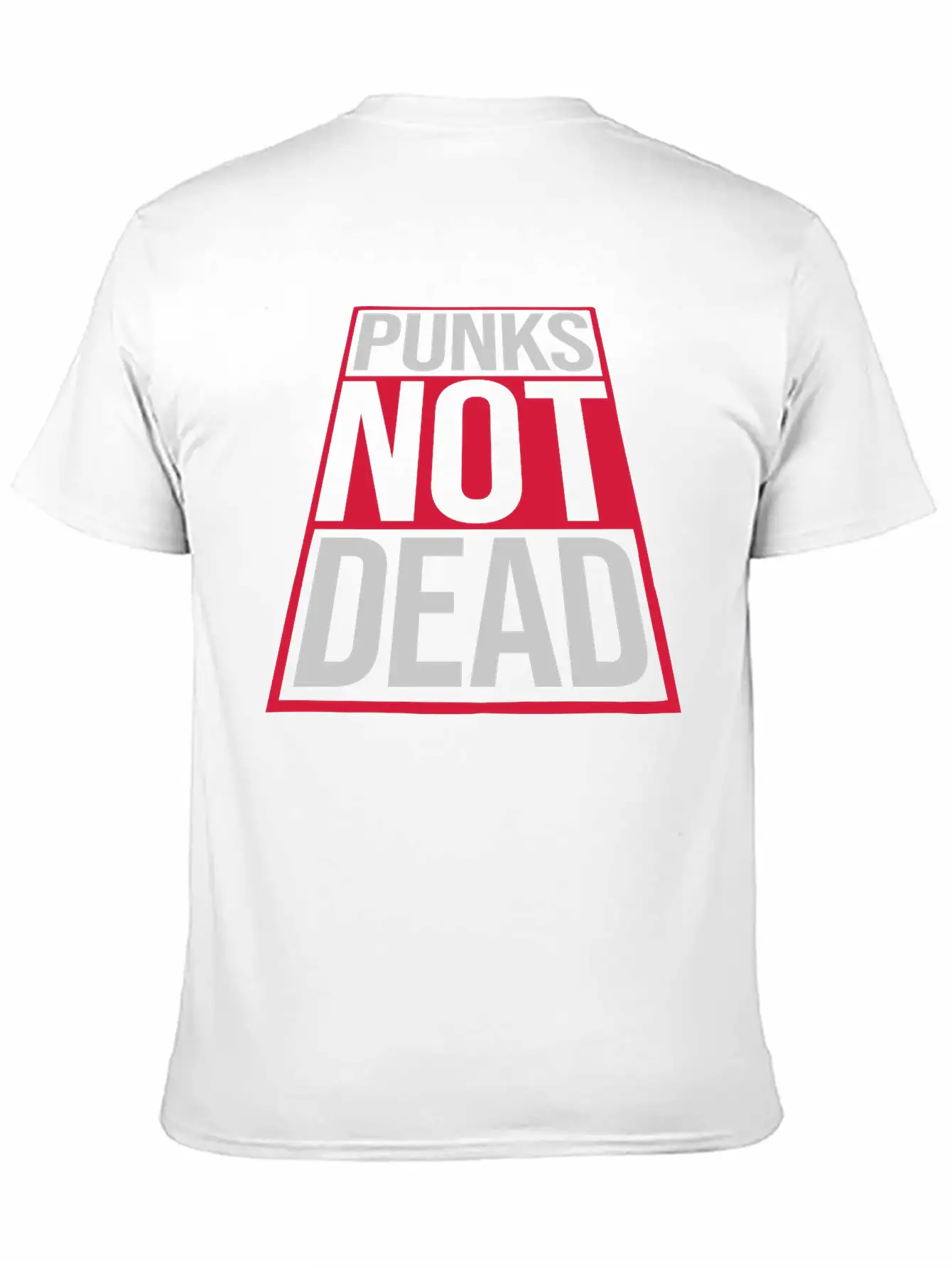 Punks Not Dead Quote Casual Graphic T-Shirt – Simple And Comfortable Daily Wear
