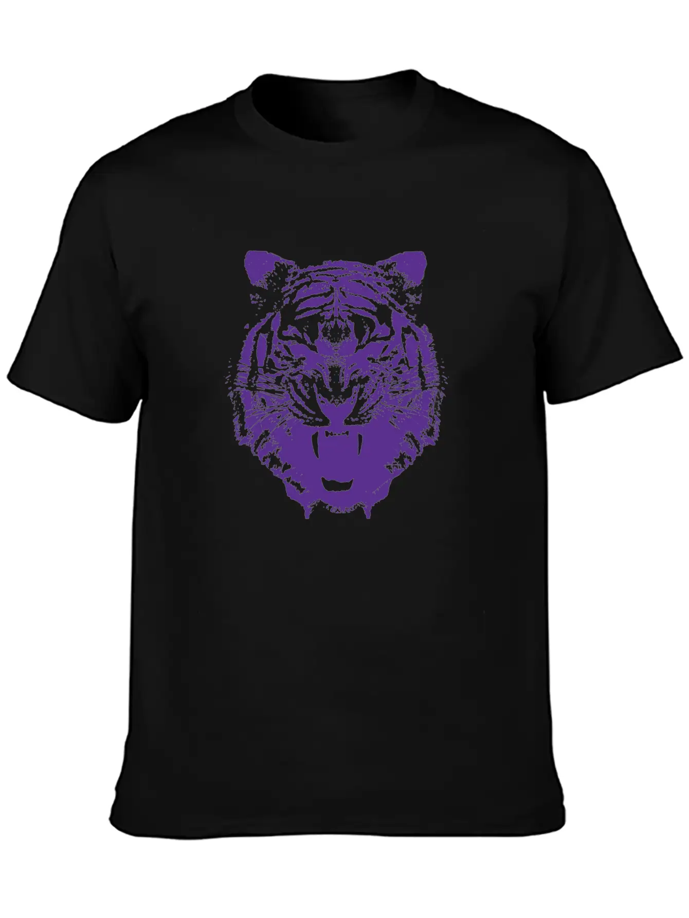 Purple Tiger Classic Cotton Tee – Unisex Comfort For Any Season