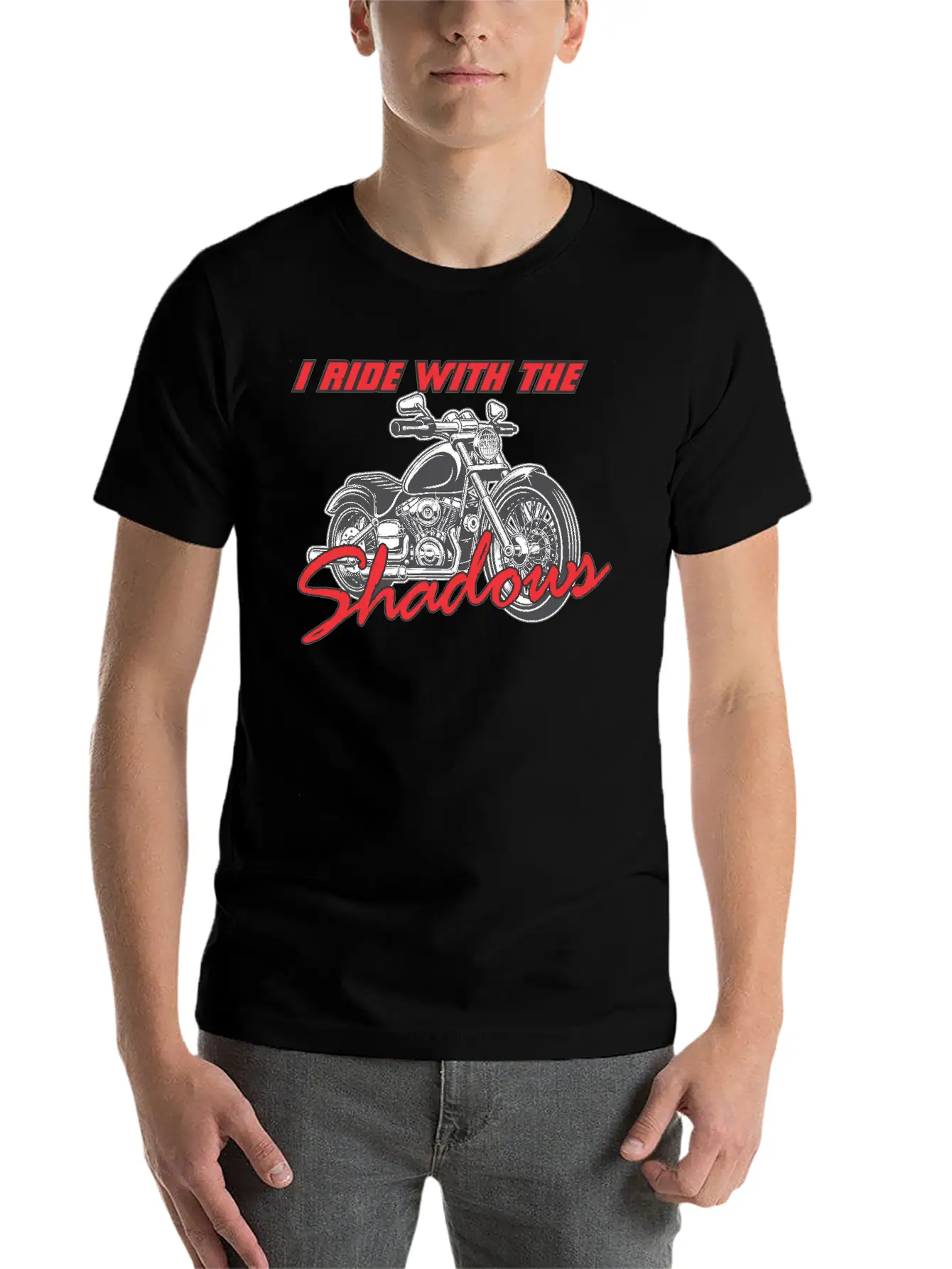 Ride With The Shadows Classic Cotton Tee – Unisex Comfort For Any Season