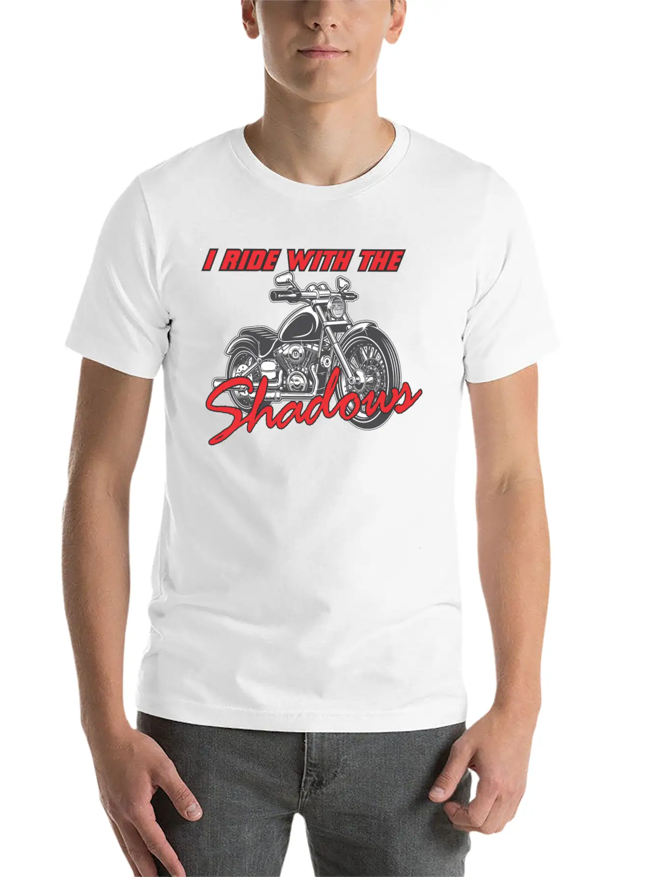 Ride With The Shadows Classic Cotton Tee – Unisex Comfort For Any Season