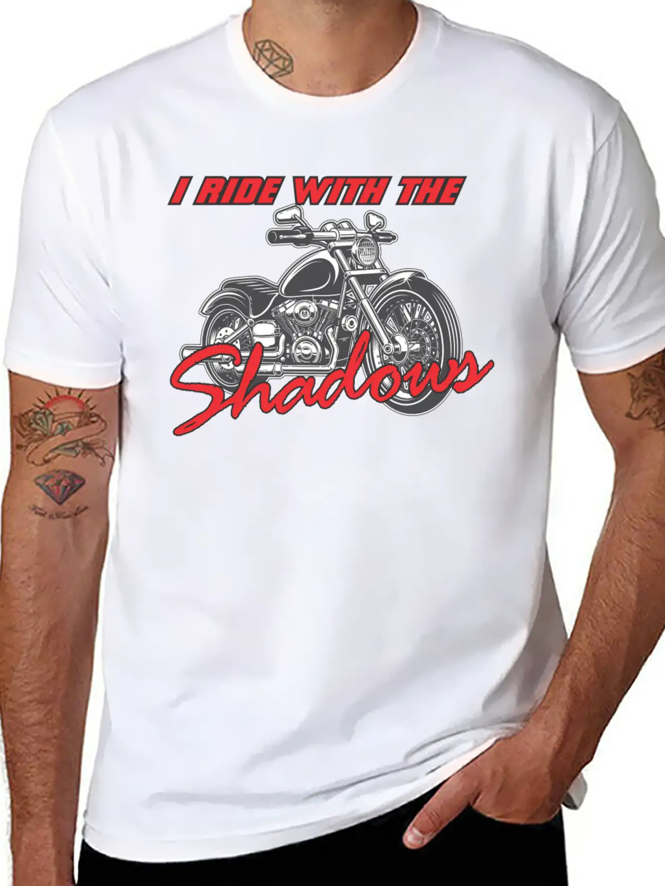 Ride With The Shadows Classic Cotton Tee – Unisex Comfort For Any Season