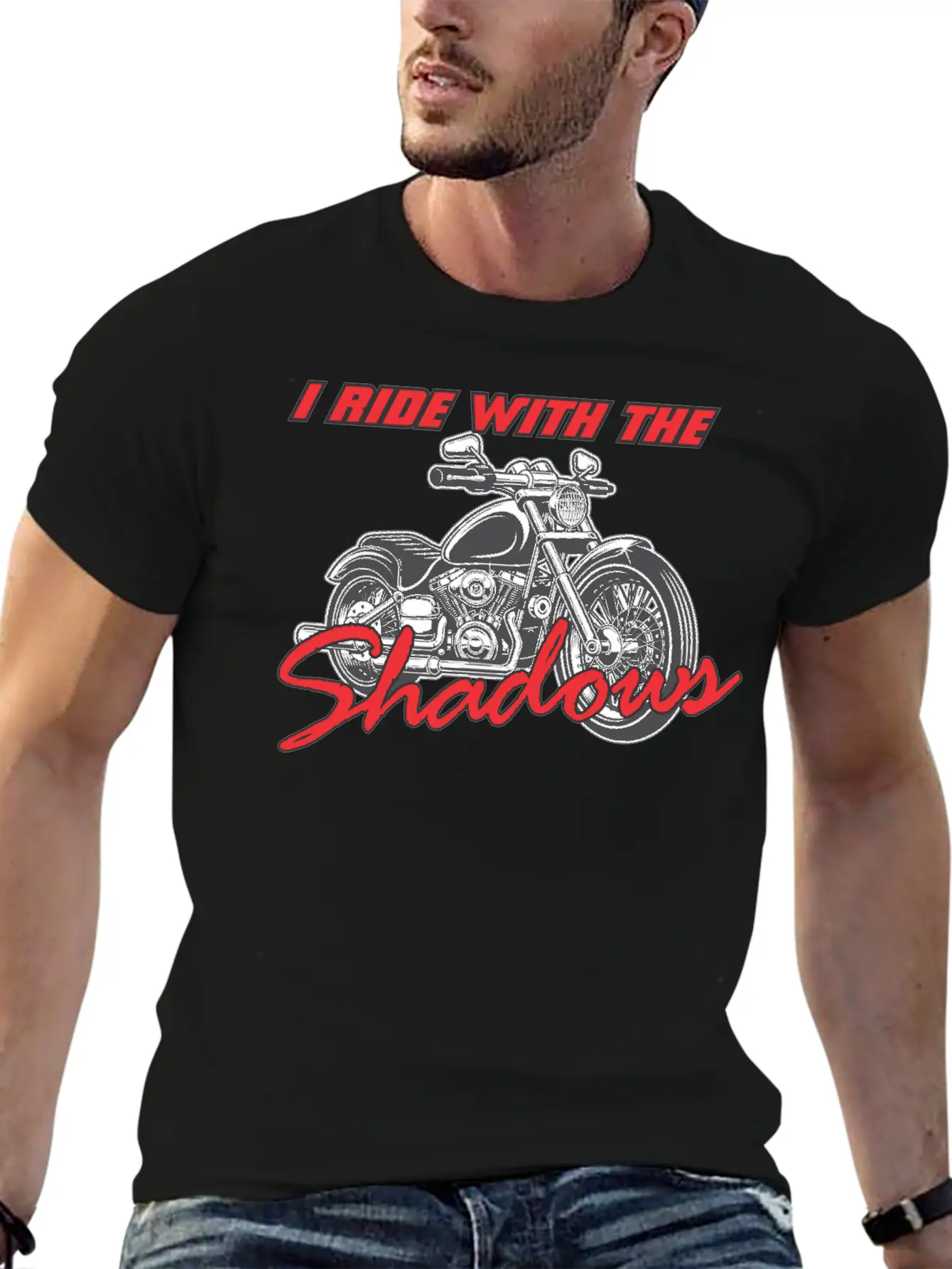 Ride With The Shadows Classic Cotton Tee – Unisex Comfort For Any Season