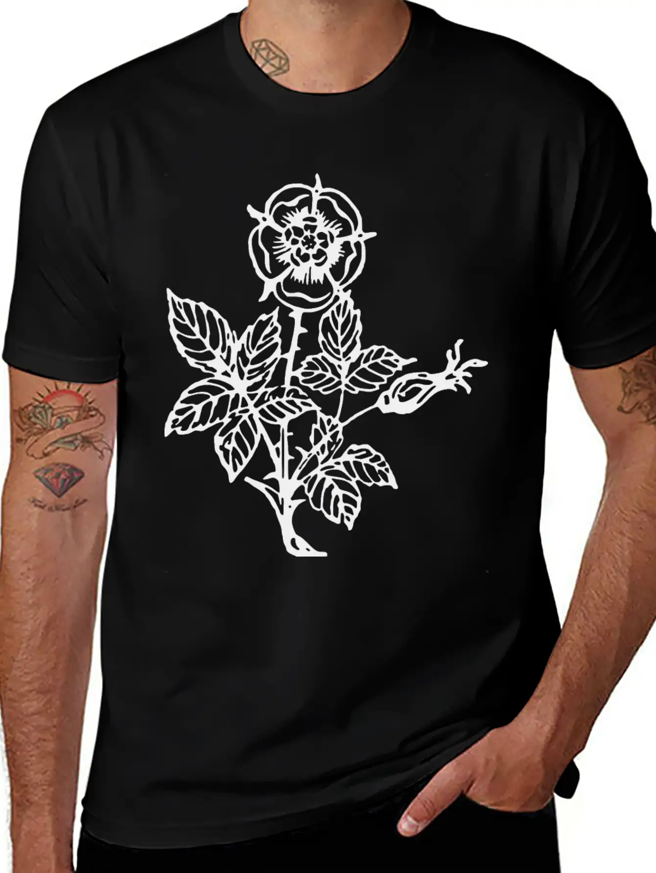 Rose 9 Casual Graphic T-Shirt – Simple And Comfortable Daily Wear