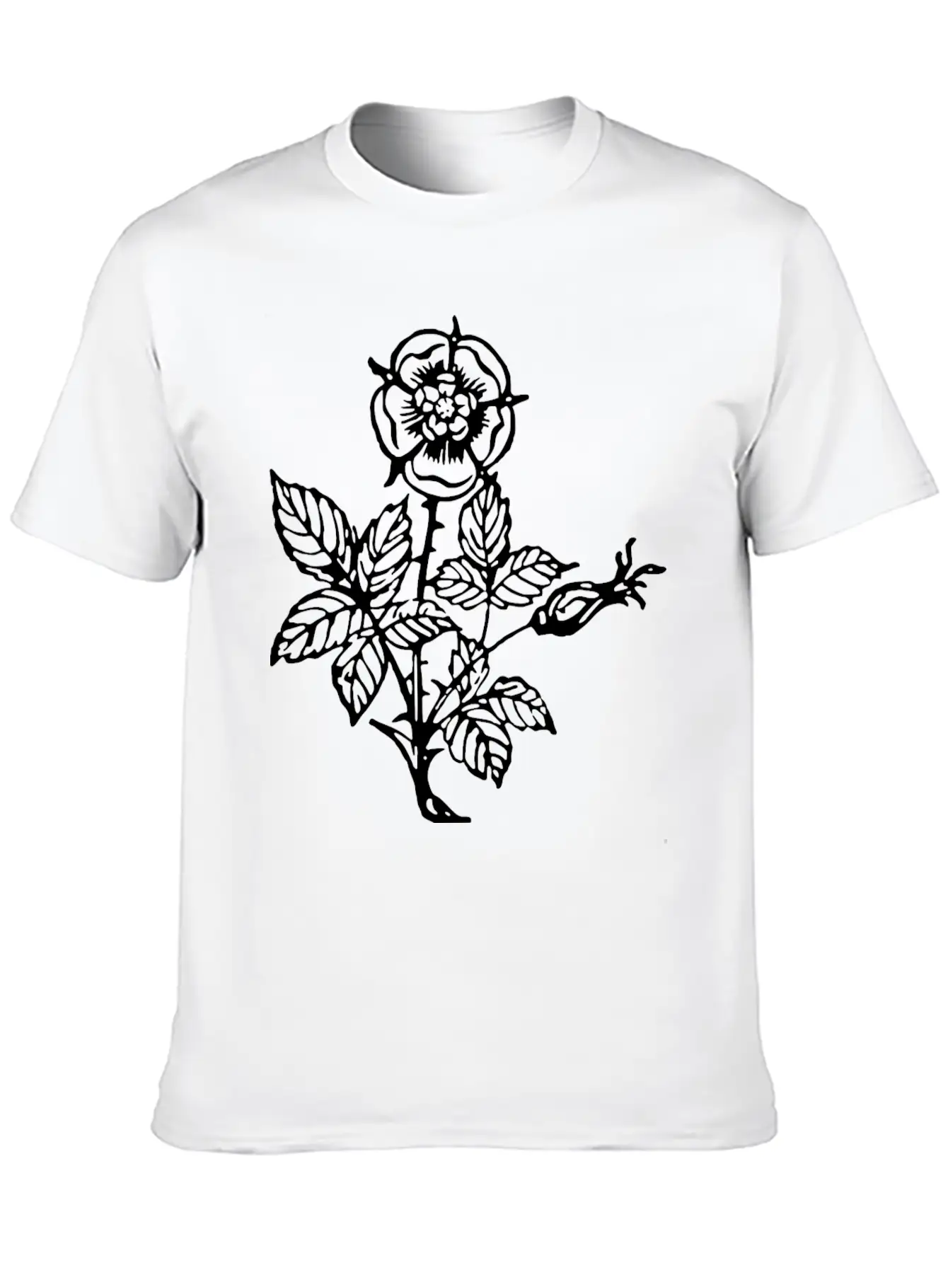 Rose 9 Casual Graphic T-Shirt – Simple And Comfortable Daily Wear