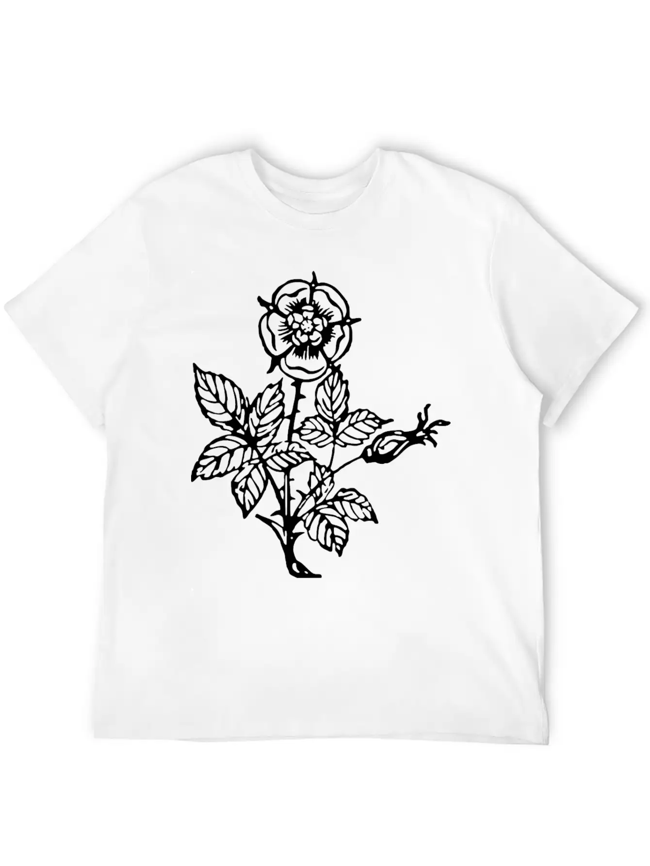 Rose 9 Casual Graphic T-Shirt – Simple And Comfortable Daily Wear