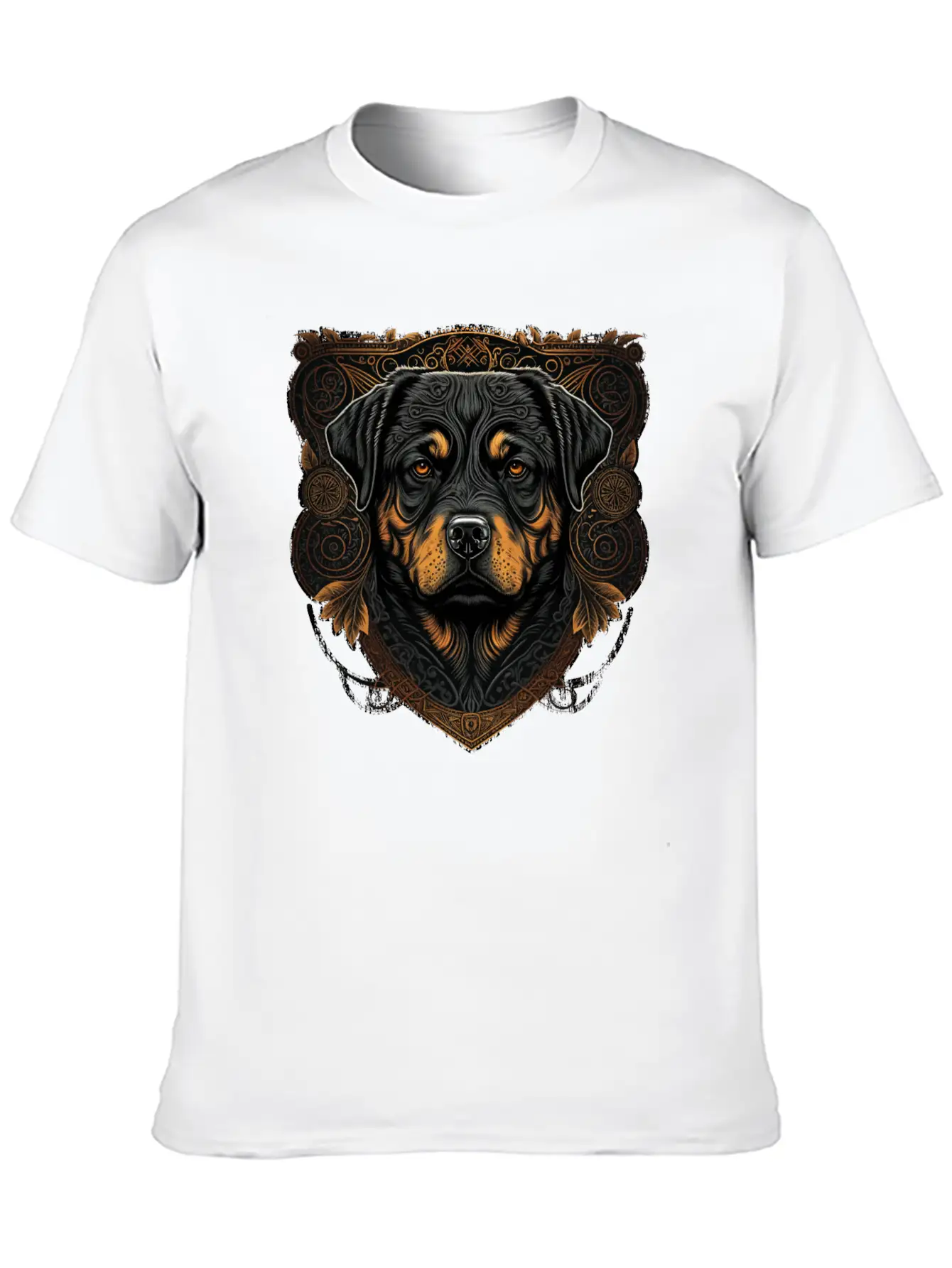 Rottweiler Dog Casual Graphic T-Shirt – Simple And Comfortable Daily Wear