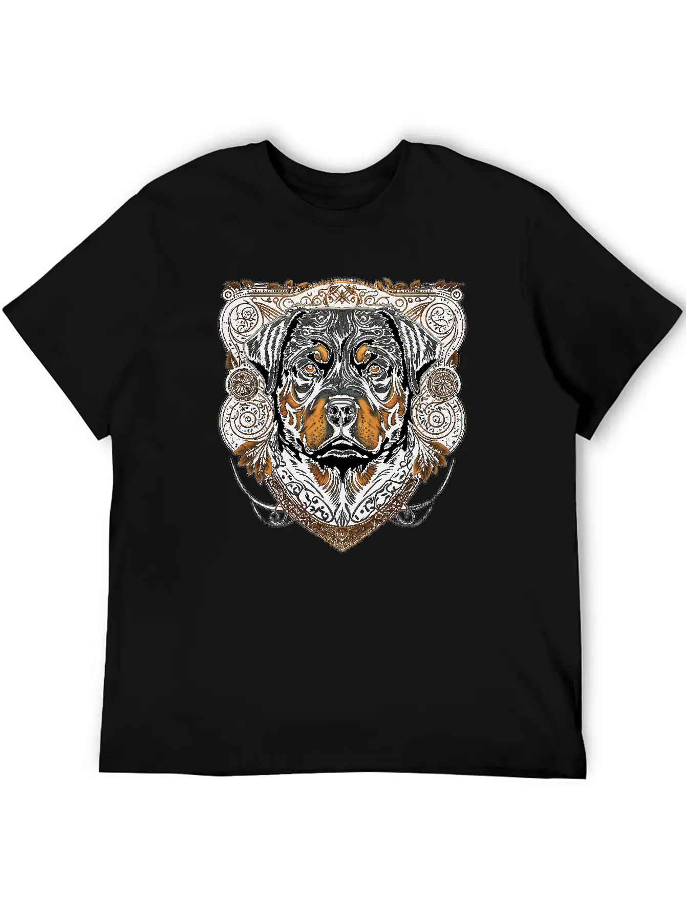 Rottweiler Dog Casual Graphic T-Shirt – Simple And Comfortable Daily Wear
