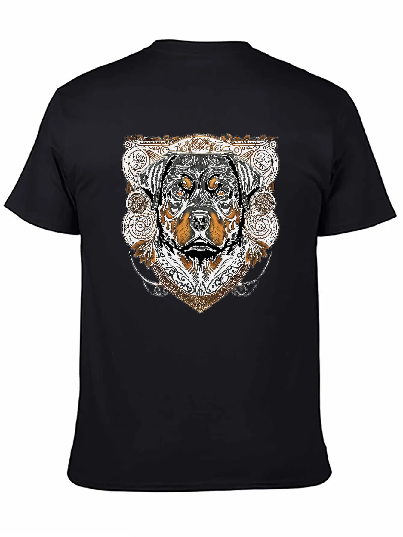 Rottweiler Dog Casual Graphic T-Shirt – Simple And Comfortable Daily Wear