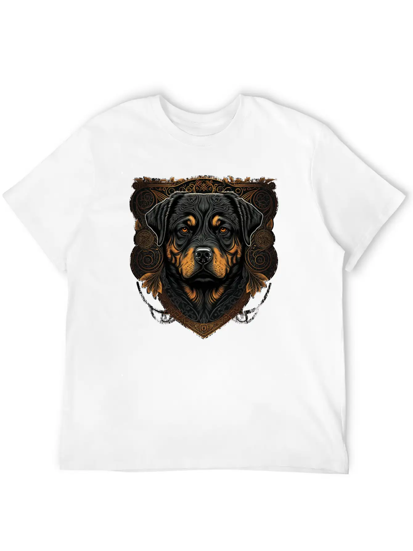 Rottweiler Dog Casual Graphic T-Shirt – Simple And Comfortable Daily Wear