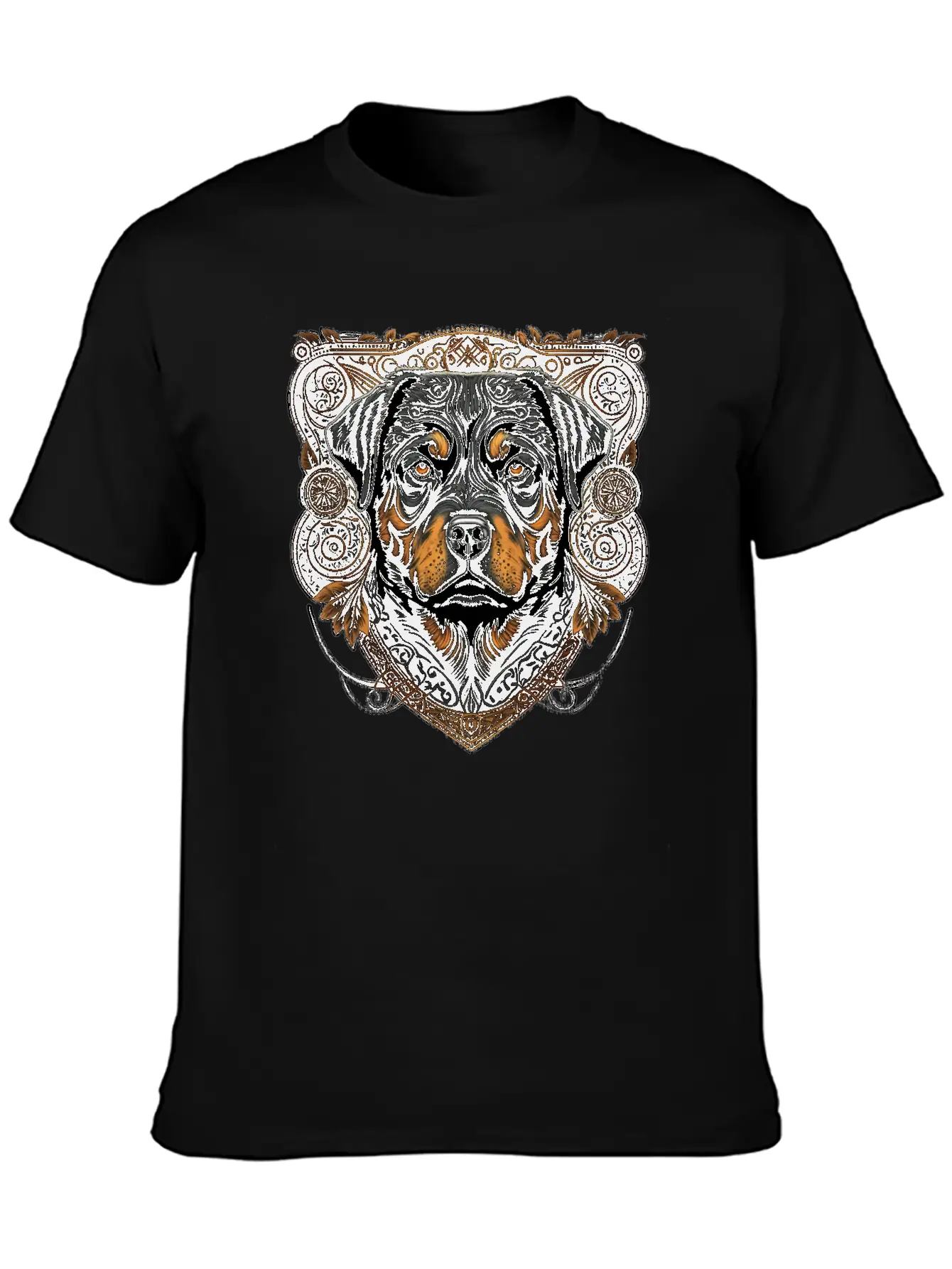 Rottweiler Dog Casual Graphic T-Shirt – Simple And Comfortable Daily Wear