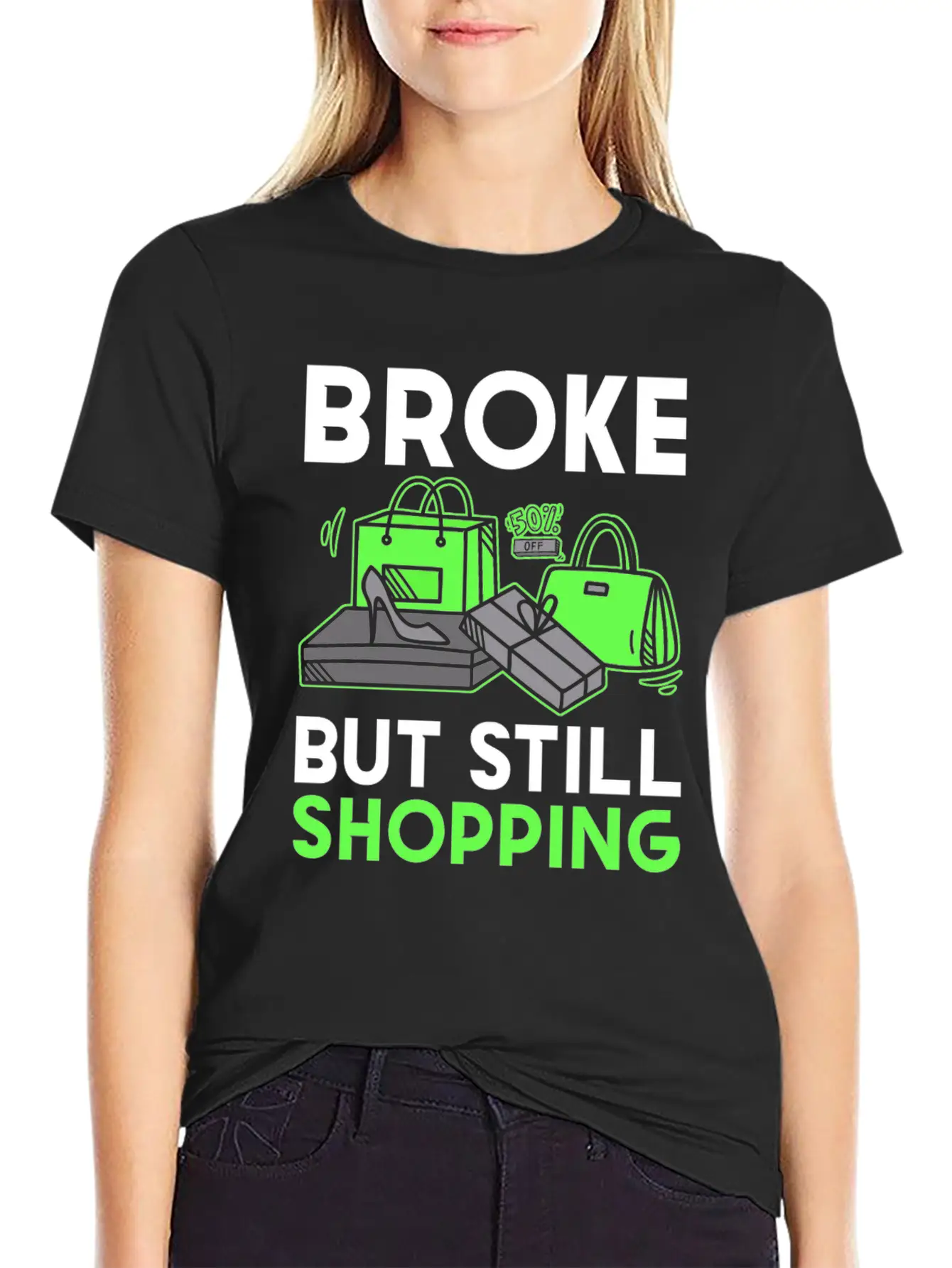 Shopping Unisex Short Sleeve Soft Cotton T-Shirt – Casual Everyday Wear