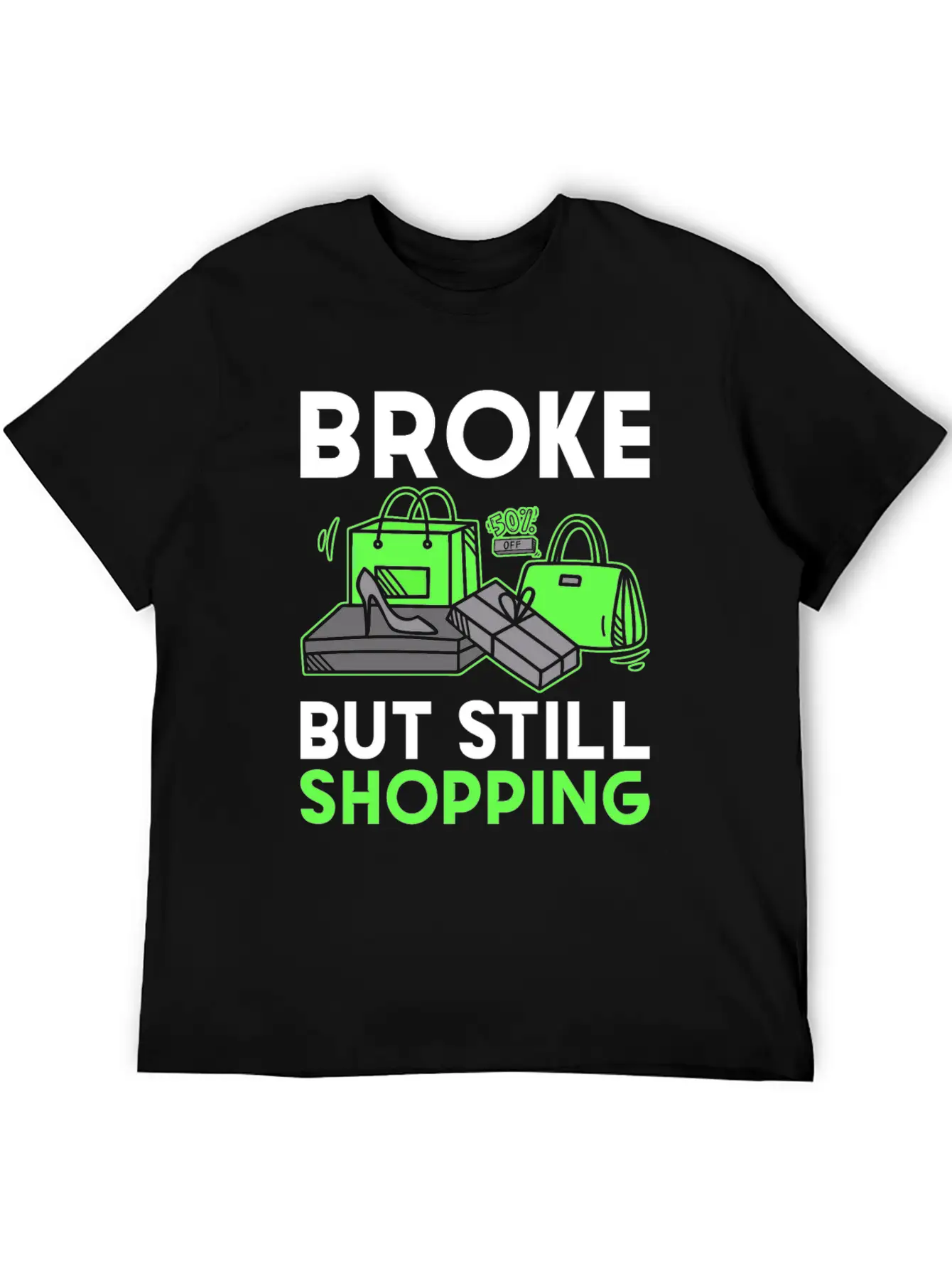 Shopping Unisex Short Sleeve Soft Cotton T-Shirt – Casual Everyday Wear