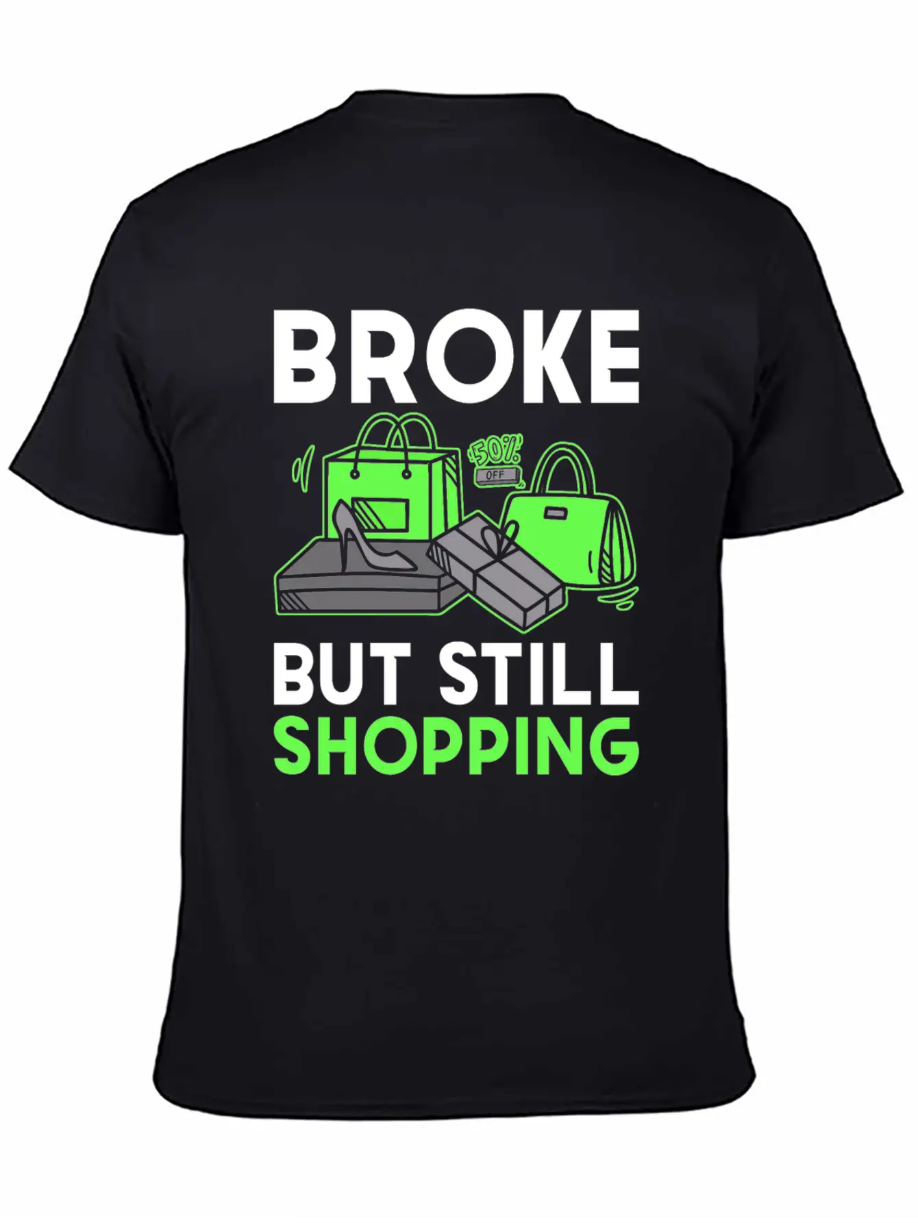 Shopping Unisex Short Sleeve Soft Cotton T-Shirt – Casual Everyday Wear
