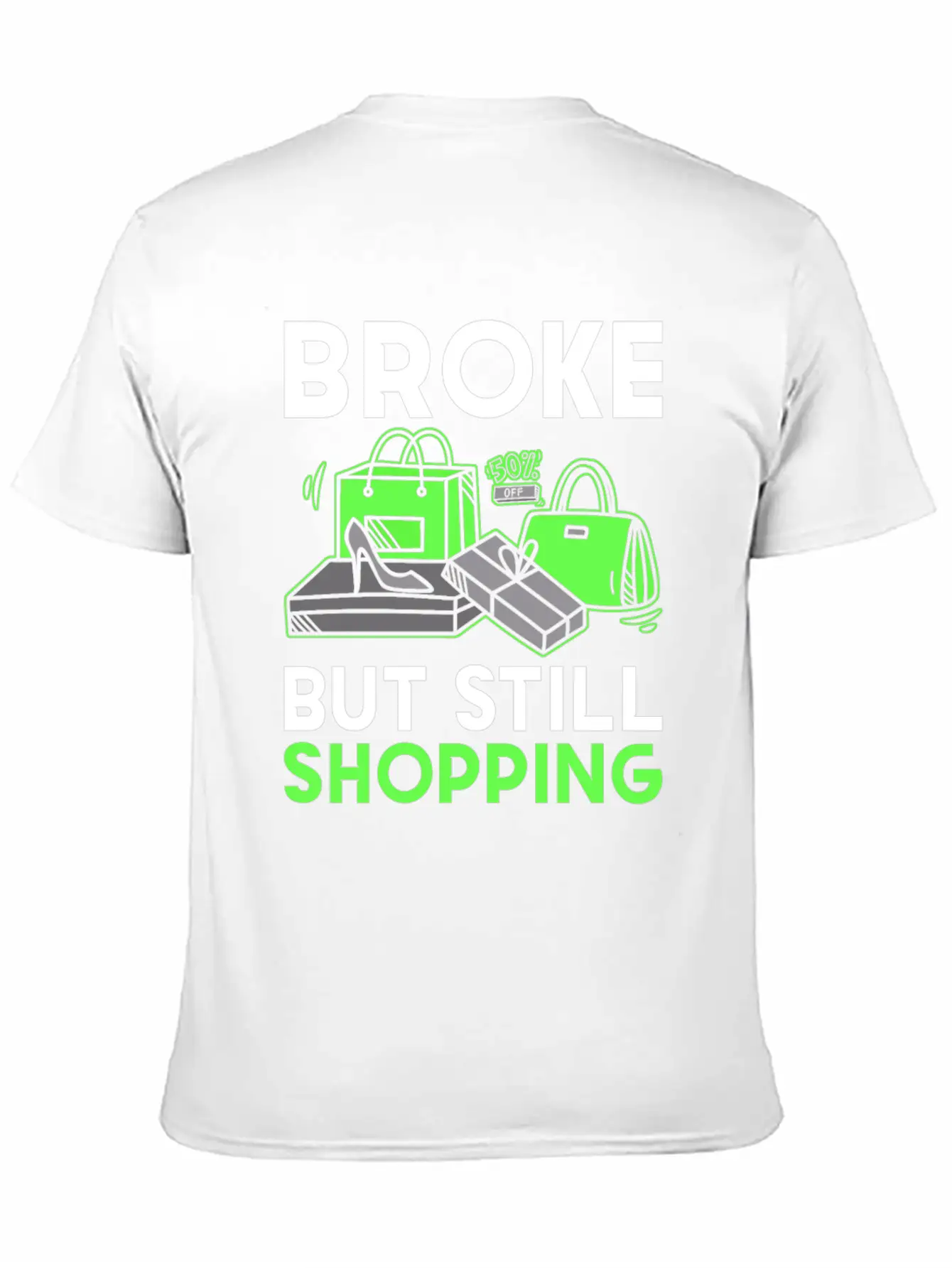 Shopping Unisex Short Sleeve Soft Cotton T-Shirt – Casual Everyday Wear