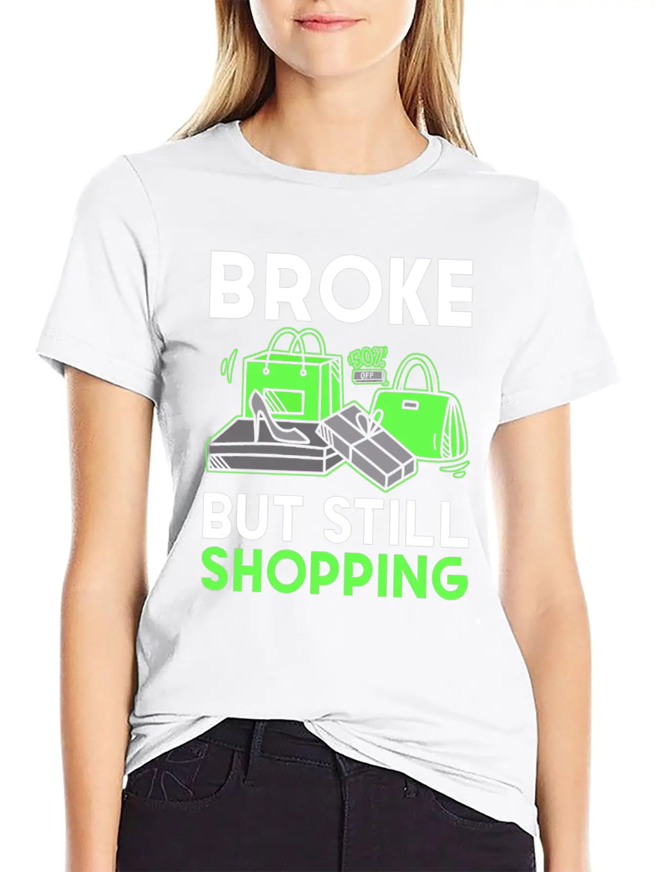 Shopping Unisex Short Sleeve Soft Cotton T-Shirt – Casual Everyday Wear