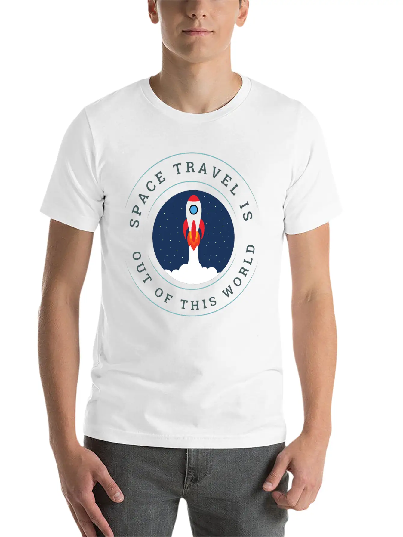 Space Travel Is Out Of This World Sarcasm Casual Graphic T-Shirt – Simple And Comfortable Daily Wear