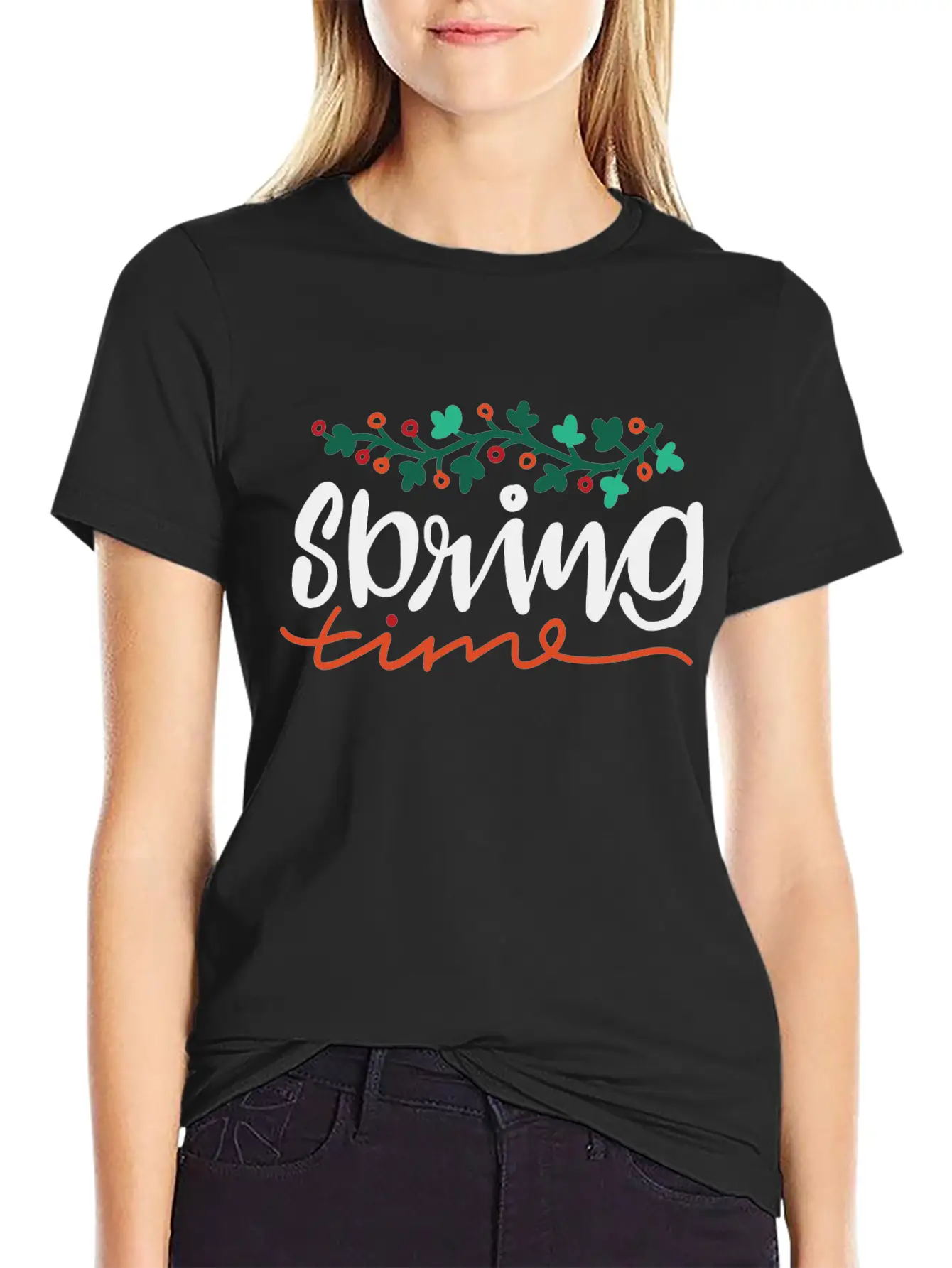 Spring Time Casual Graphic T-Shirt – Simple And Comfortable Daily Wear