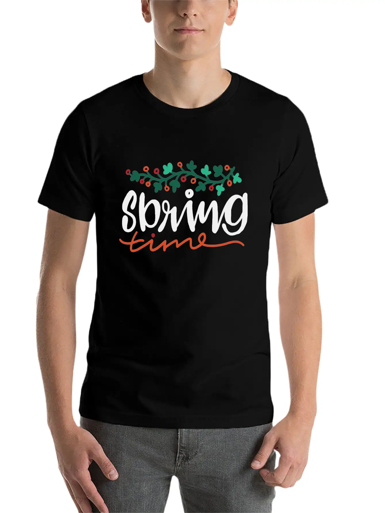 Spring Time Casual Graphic T-Shirt – Simple And Comfortable Daily Wear