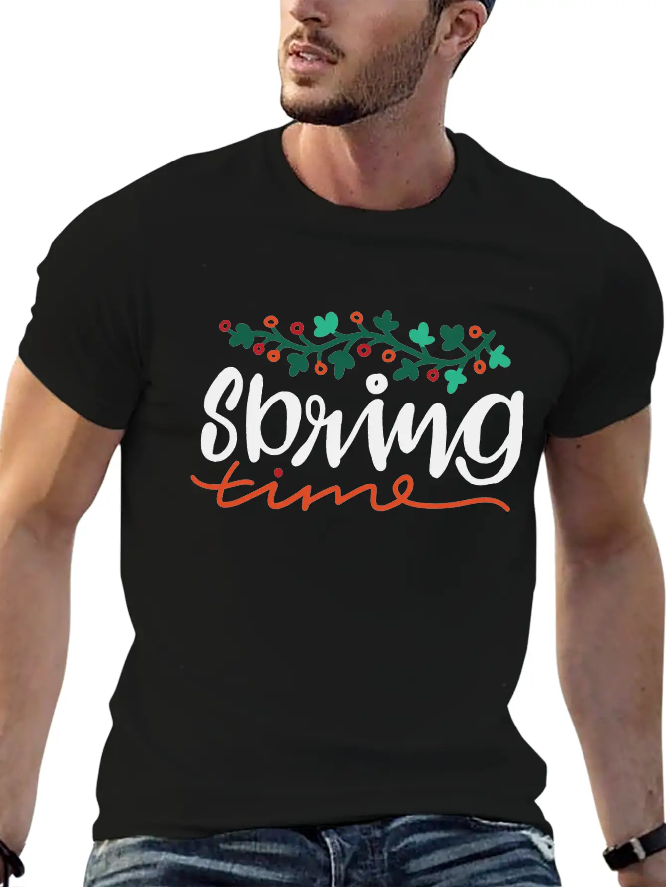 Spring Time Casual Graphic T-Shirt – Simple And Comfortable Daily Wear