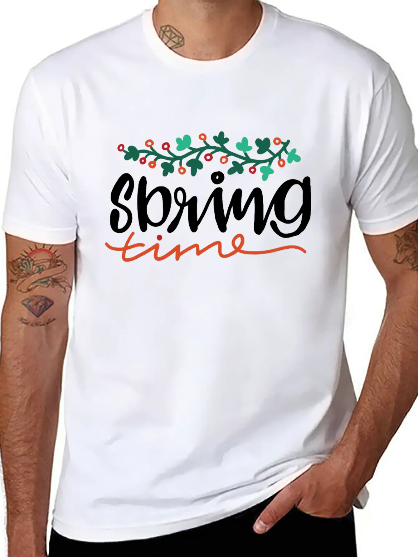 Spring Time Casual Graphic T-Shirt – Simple And Comfortable Daily Wear