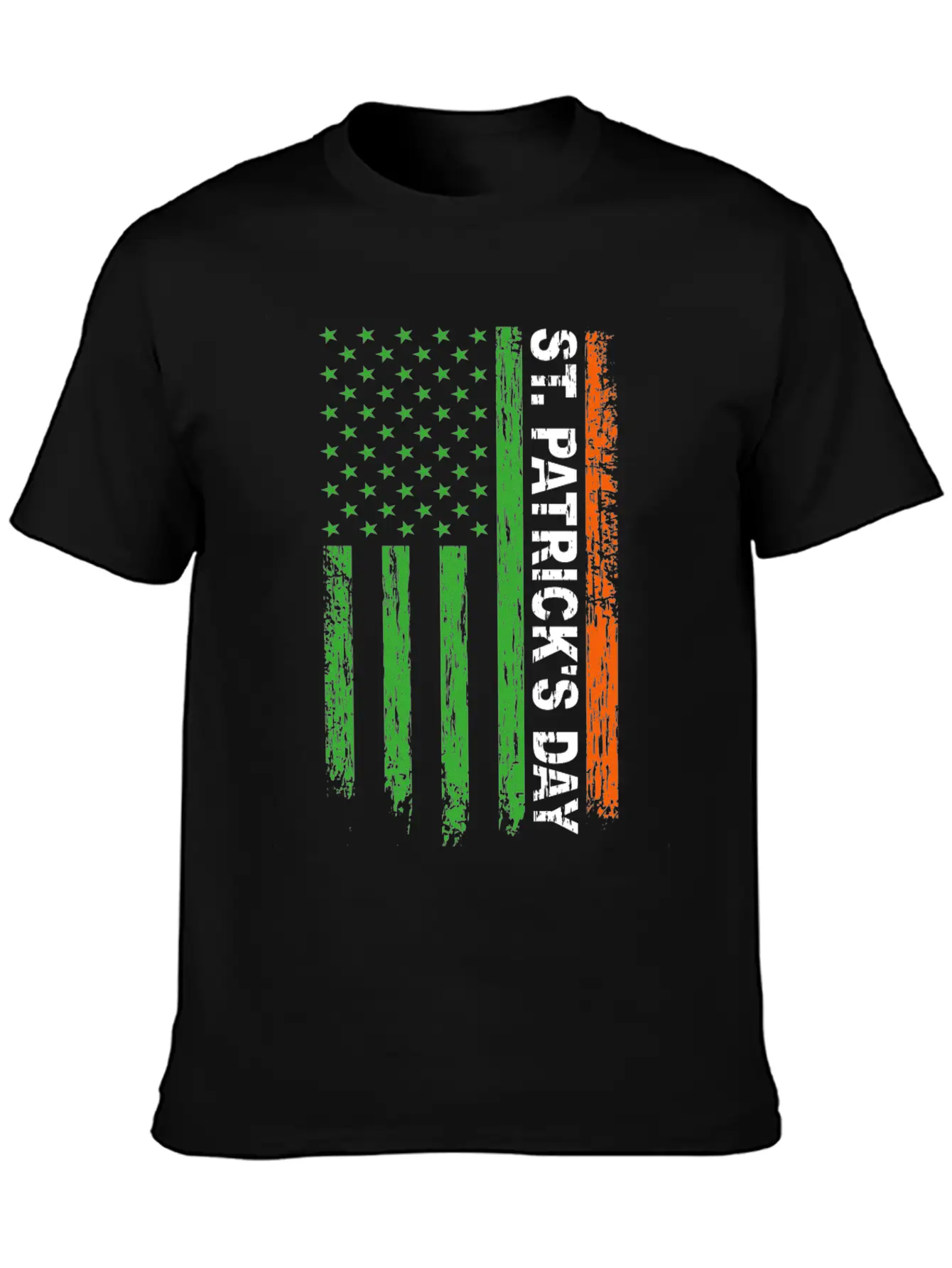 St. Patrick's Day America Flag Classic Cotton Tee – Unisex Comfort For Any Season