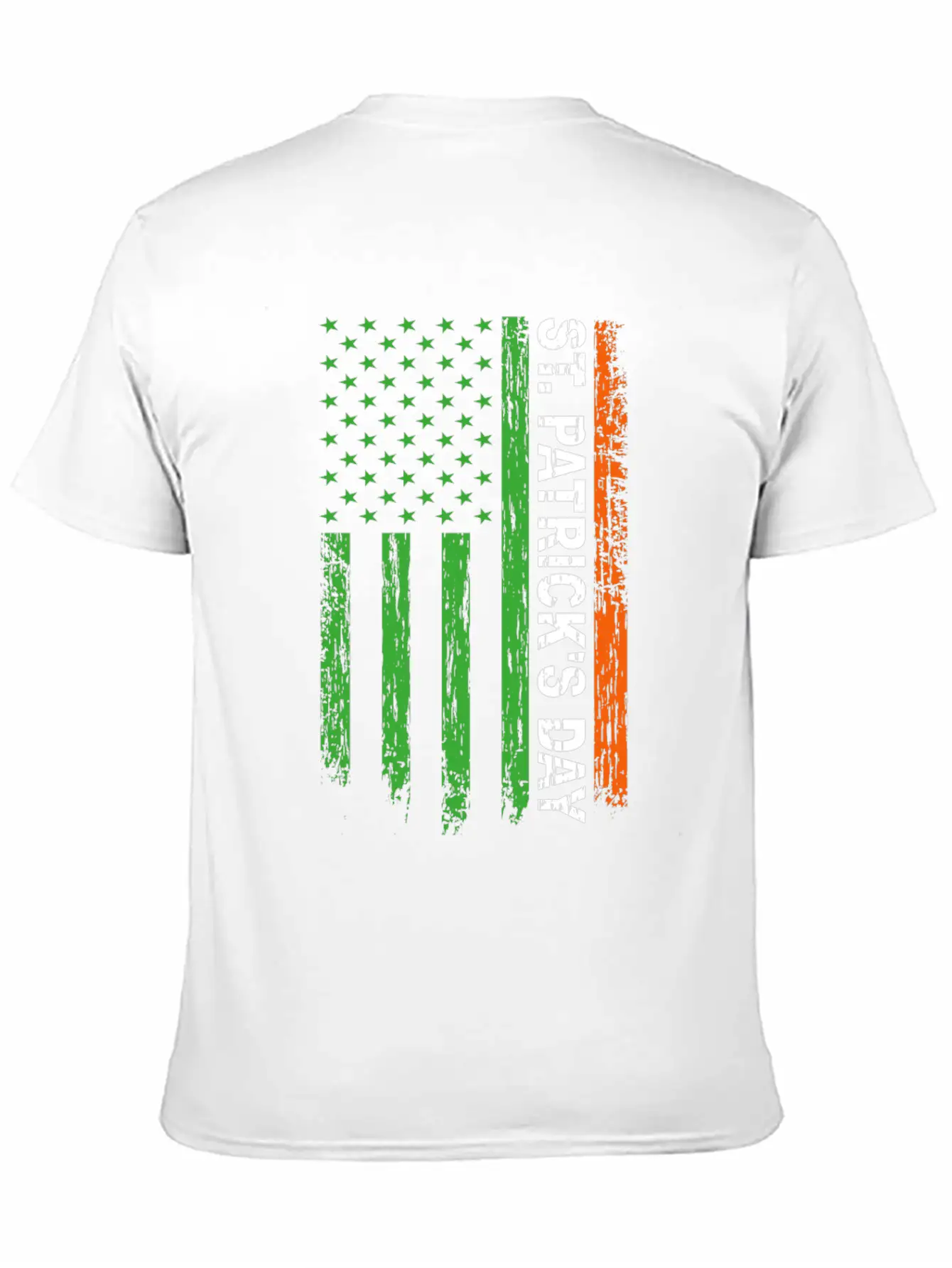 St. Patrick's Day America Flag Classic Cotton Tee – Unisex Comfort For Any Season