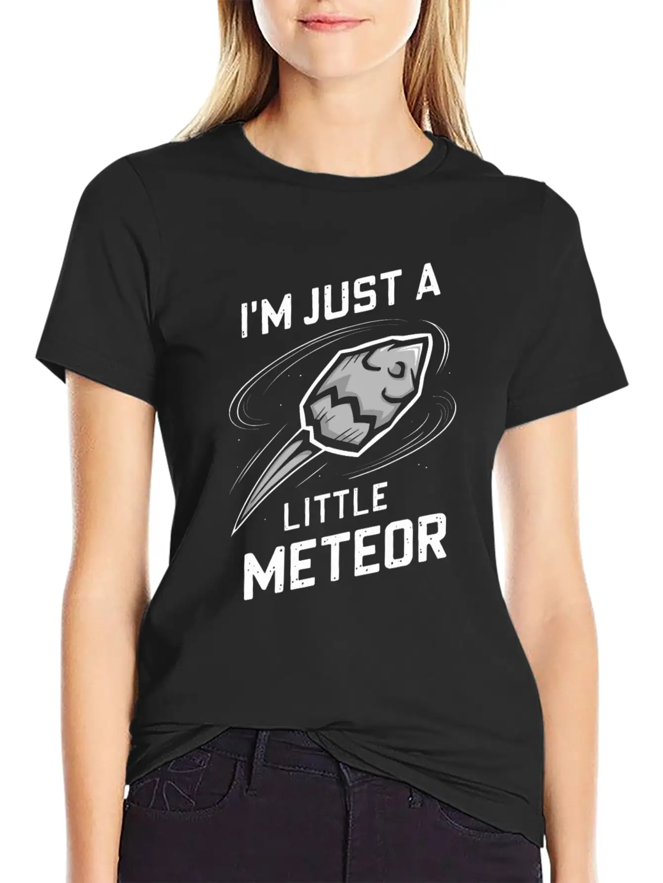Stargazing Adventures Under The Meteor Shower Casual Graphic T-Shirt – Simple And Comfortable Daily Wear