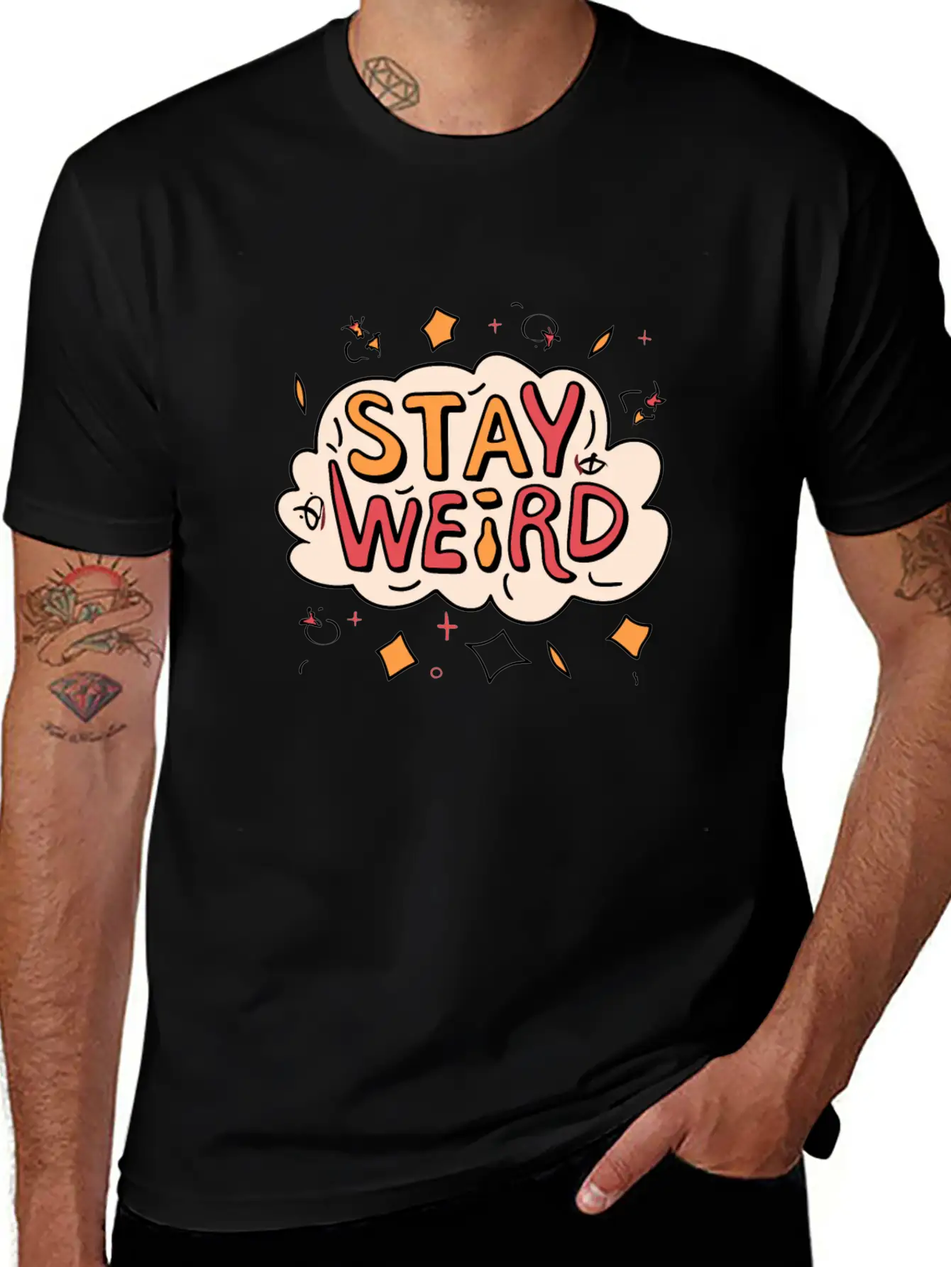 Stay Weird Classic Cotton Tee – Unisex Comfort For Any Season
