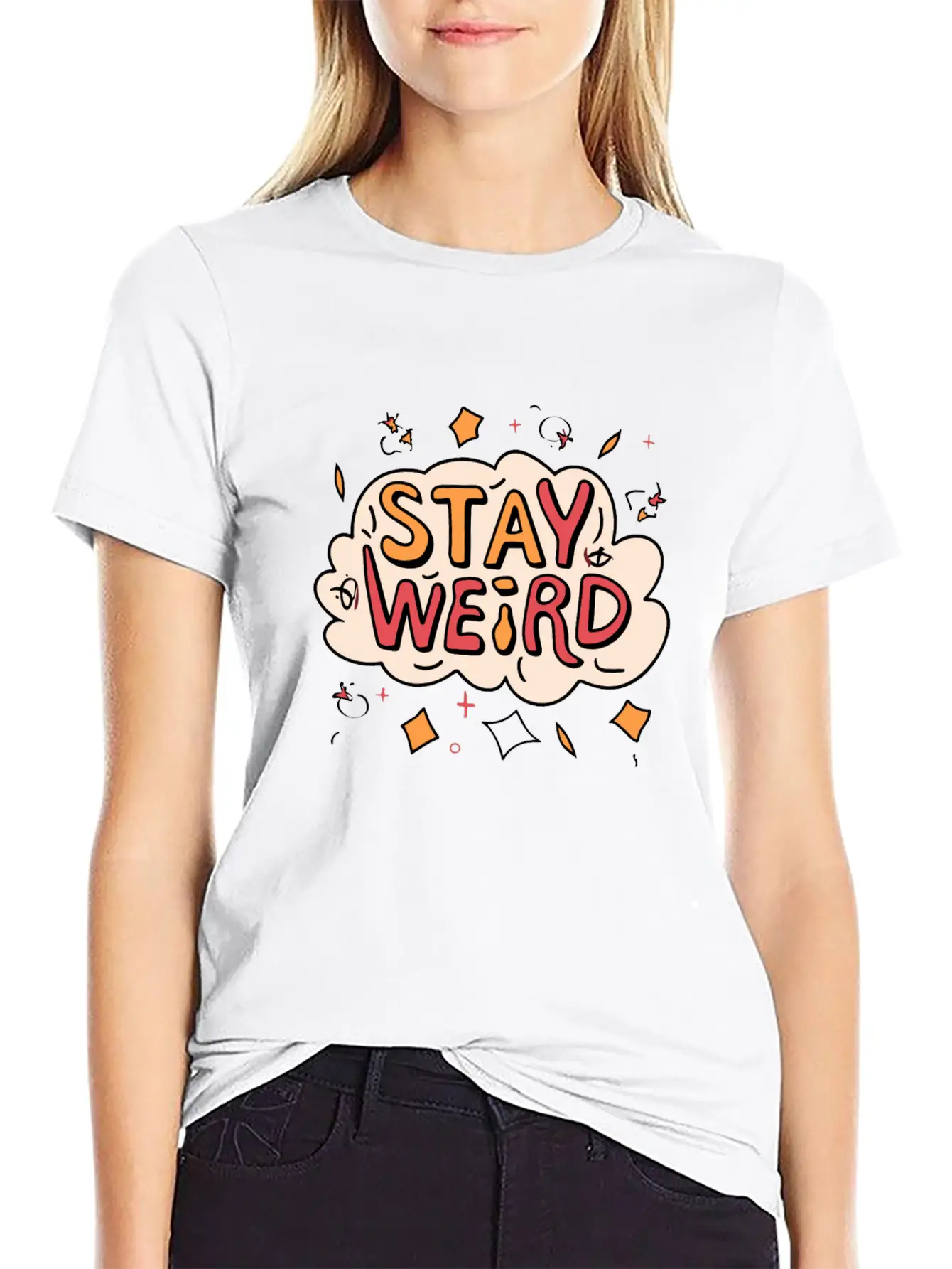 Stay Weird Classic Cotton Tee – Unisex Comfort For Any Season