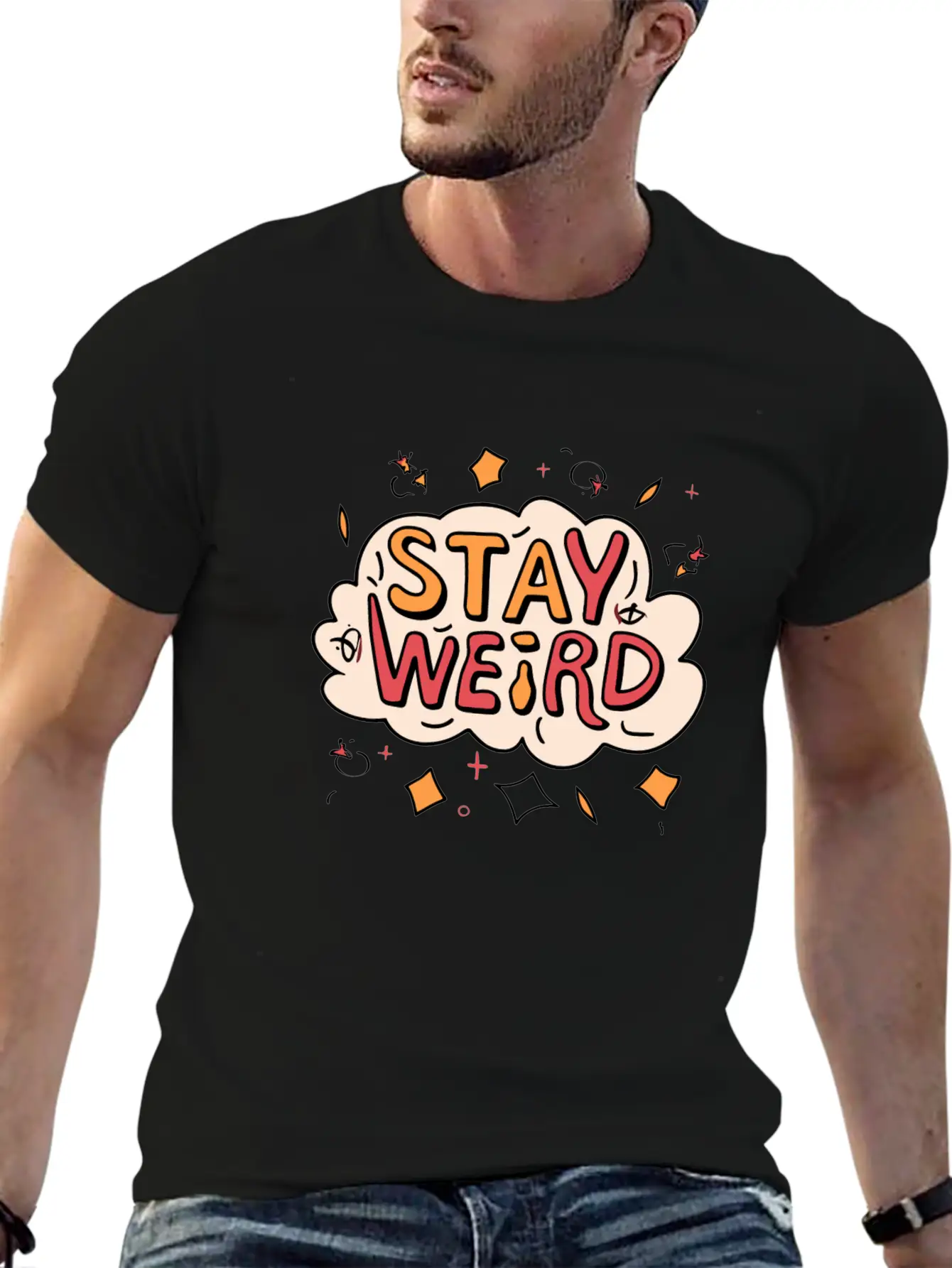 Stay Weird Classic Cotton Tee – Unisex Comfort For Any Season