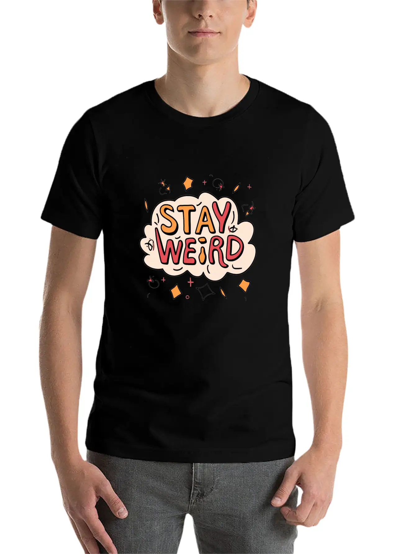 Stay Weird Classic Cotton Tee – Unisex Comfort For Any Season